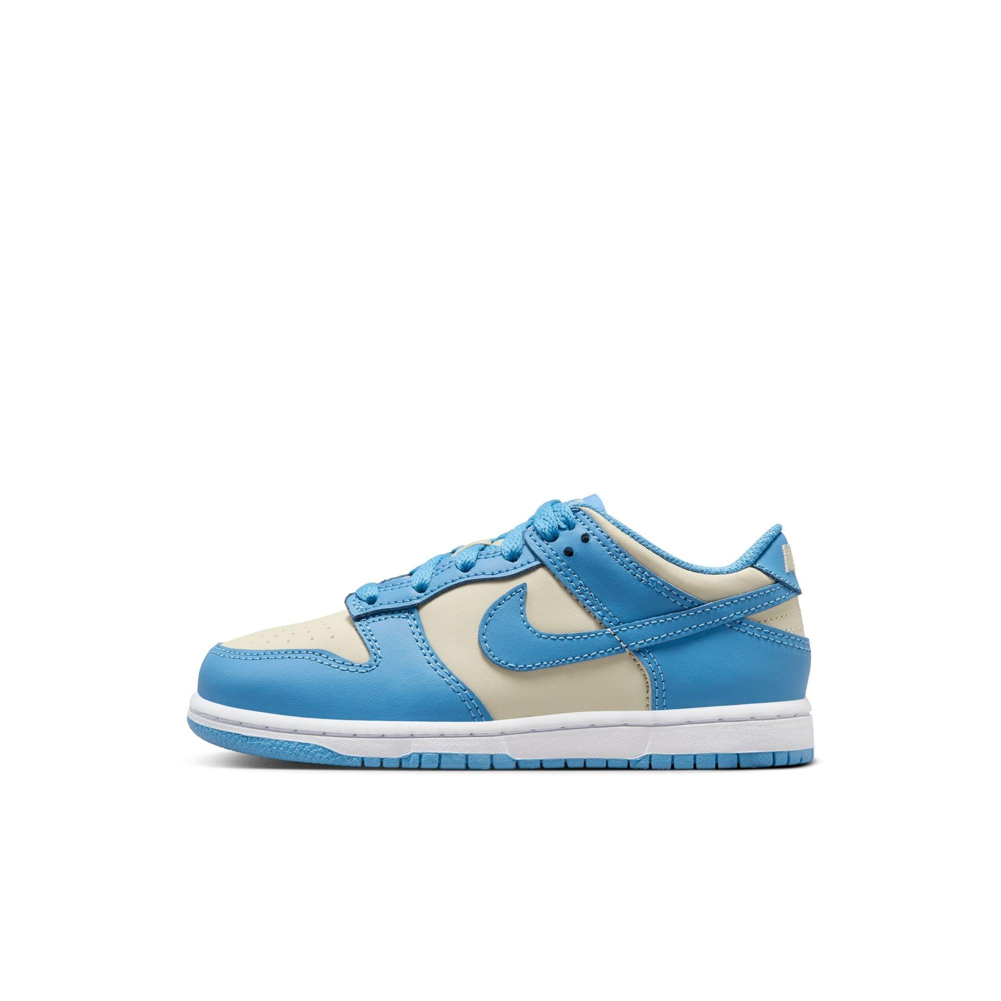 Nike Dunk Low Preschool Girls' "Blue Beyond/Beach/White" Shoe