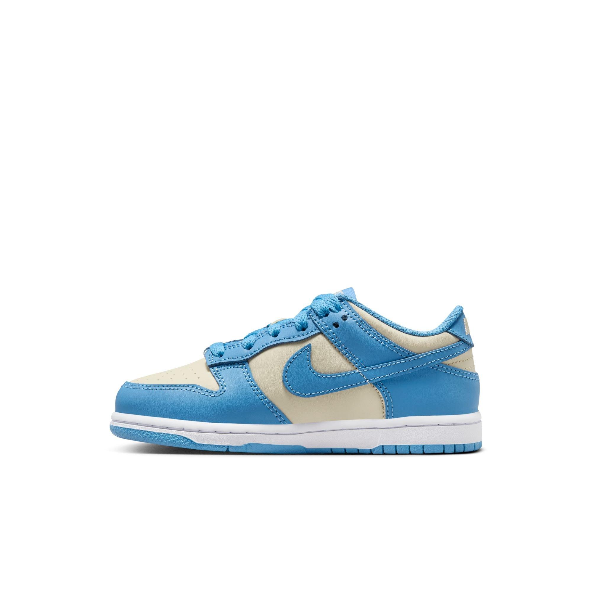 Nike Dunk Low Preschool Girls' "Blue Beyond/Beach/White" Shoe