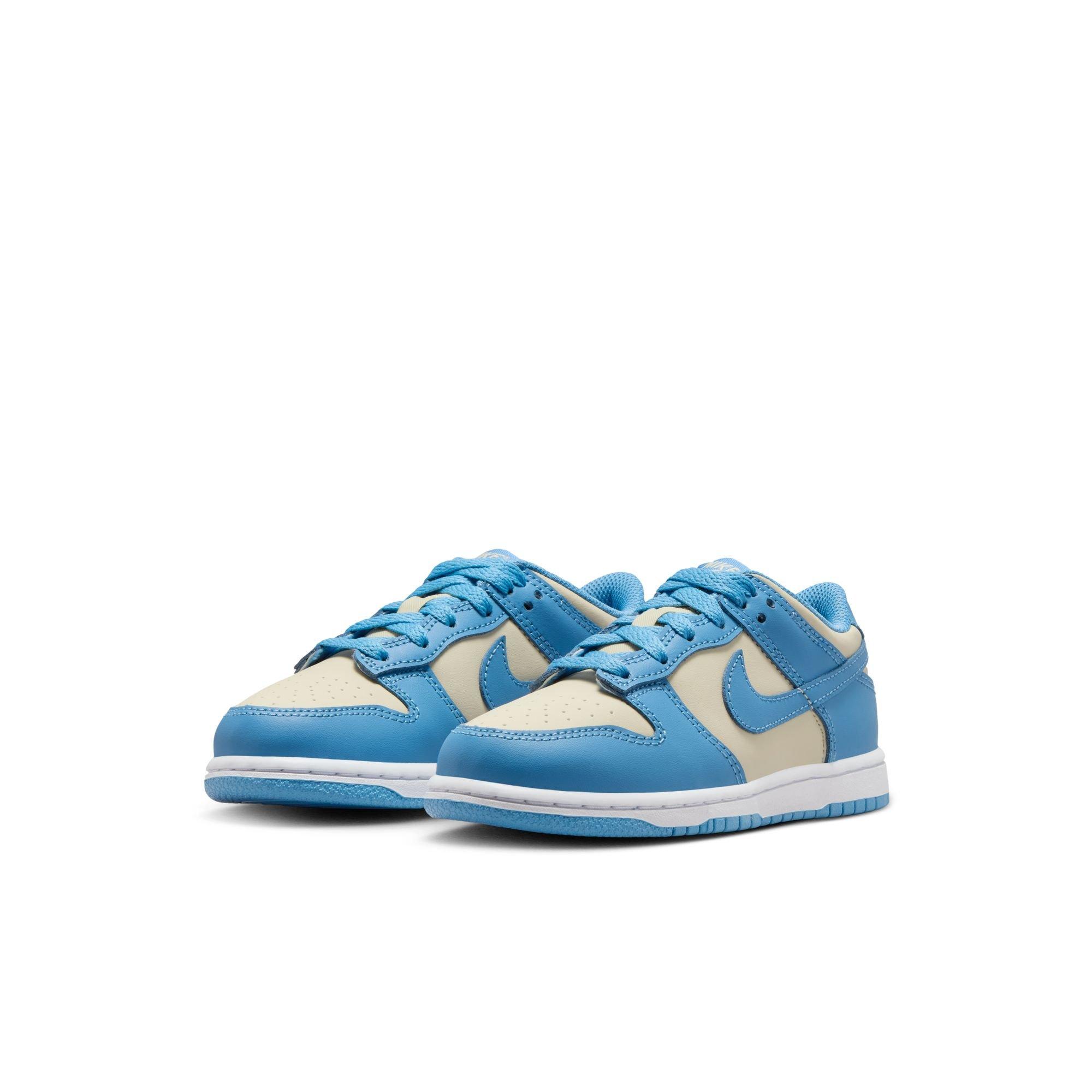 Nike Dunk Low Preschool Girls' "Blue Beyond/Beach/White" Shoe