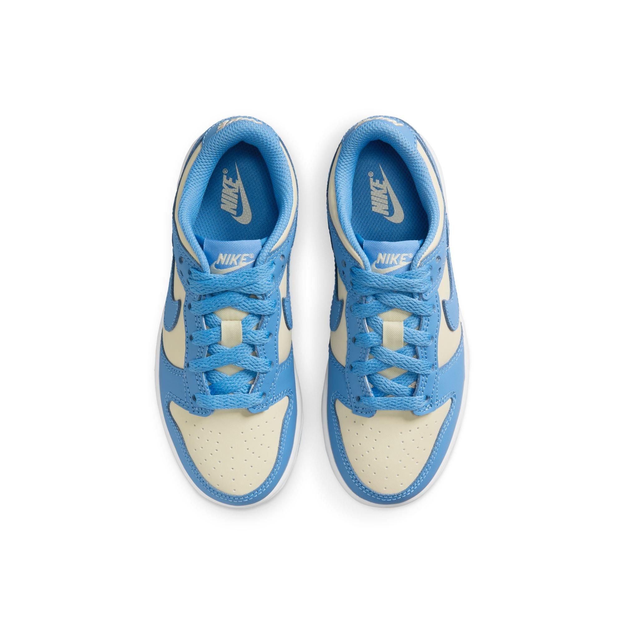 Nike Dunk Low Preschool Girls' "Blue Beyond/Beach/White" Shoe