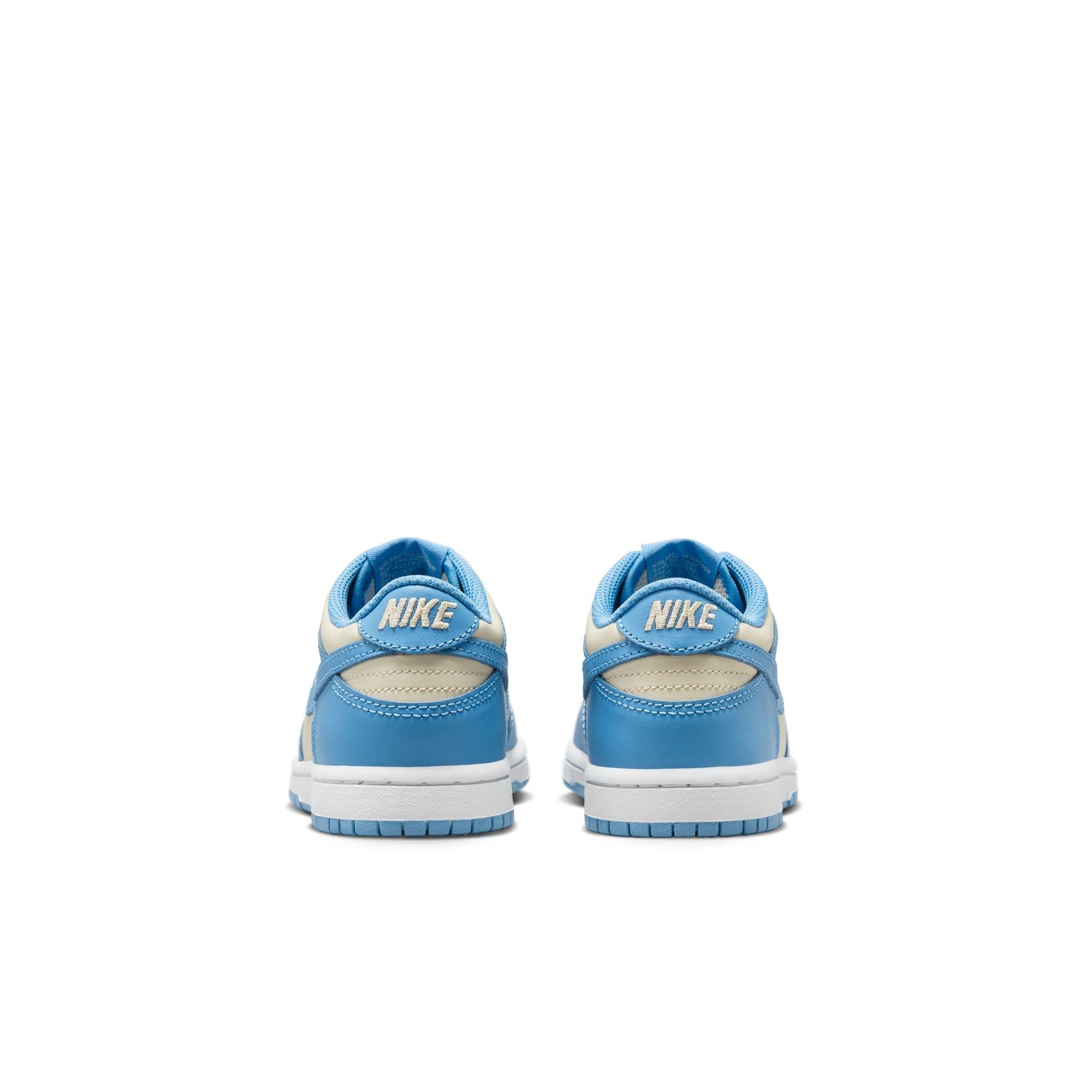 Nike Dunk Low Preschool Girls' "Blue Beyond/Beach/White" Shoe