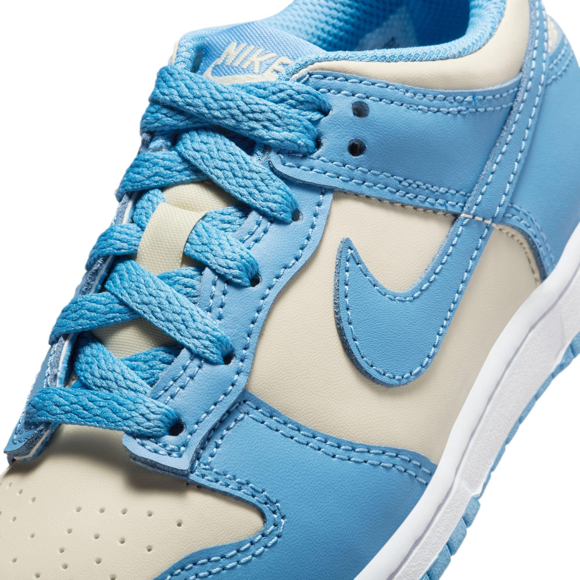 Nike Dunk Low Preschool Girls' "Blue Beyond/Beach/White" Shoe