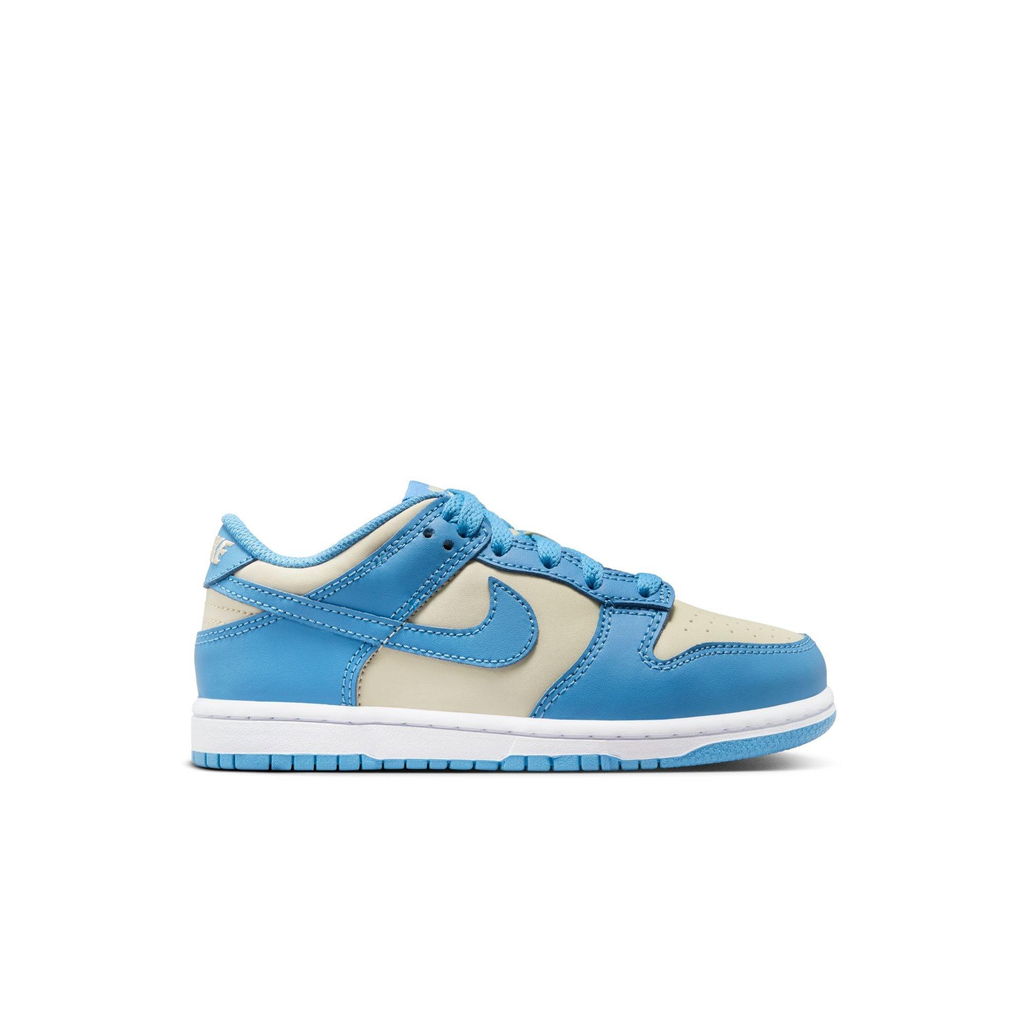 Nike Dunk Low "Blue Beyond/Beach/White" Preschool Girls' Shoe - BLUE/WHITE