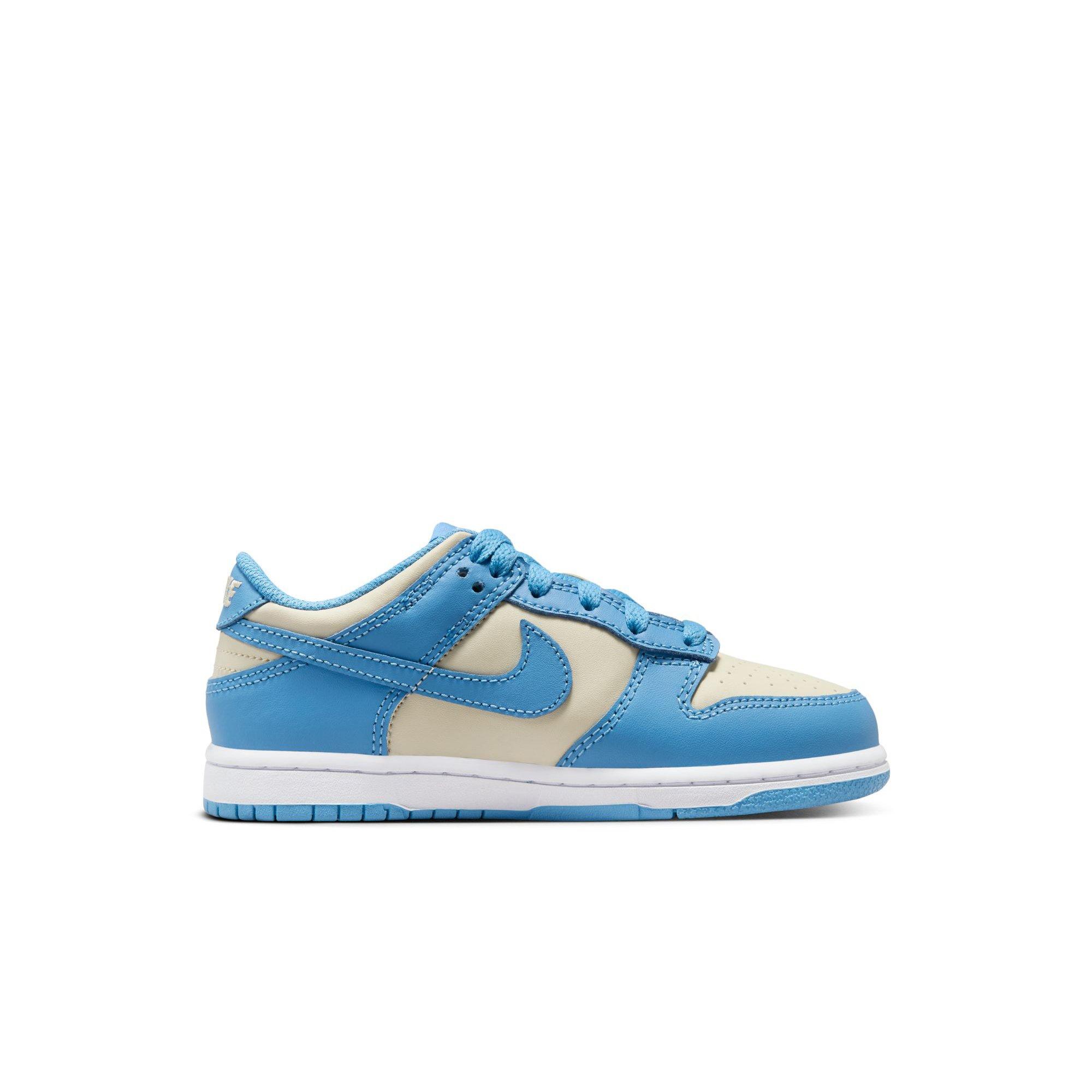 Nike Dunk Low Preschool Girls' "Blue Beyond/Beach/White" Shoe