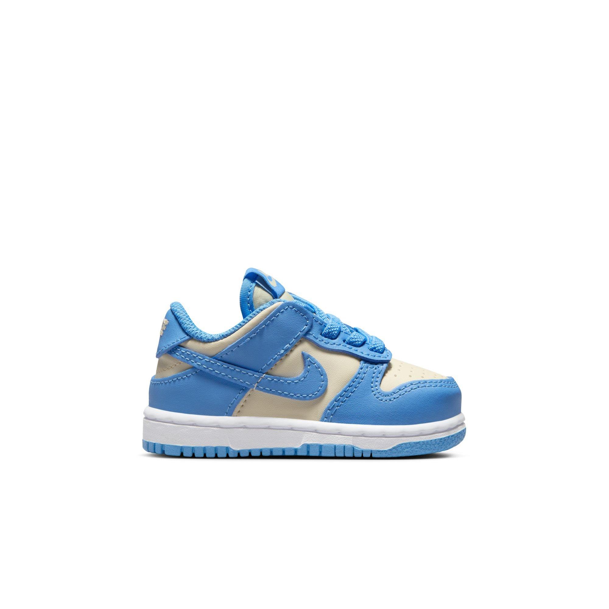 Nike Dunk Low "Blue Beyond/Beach/White" Toddler Girls' Shoe - WHITE/BLUE