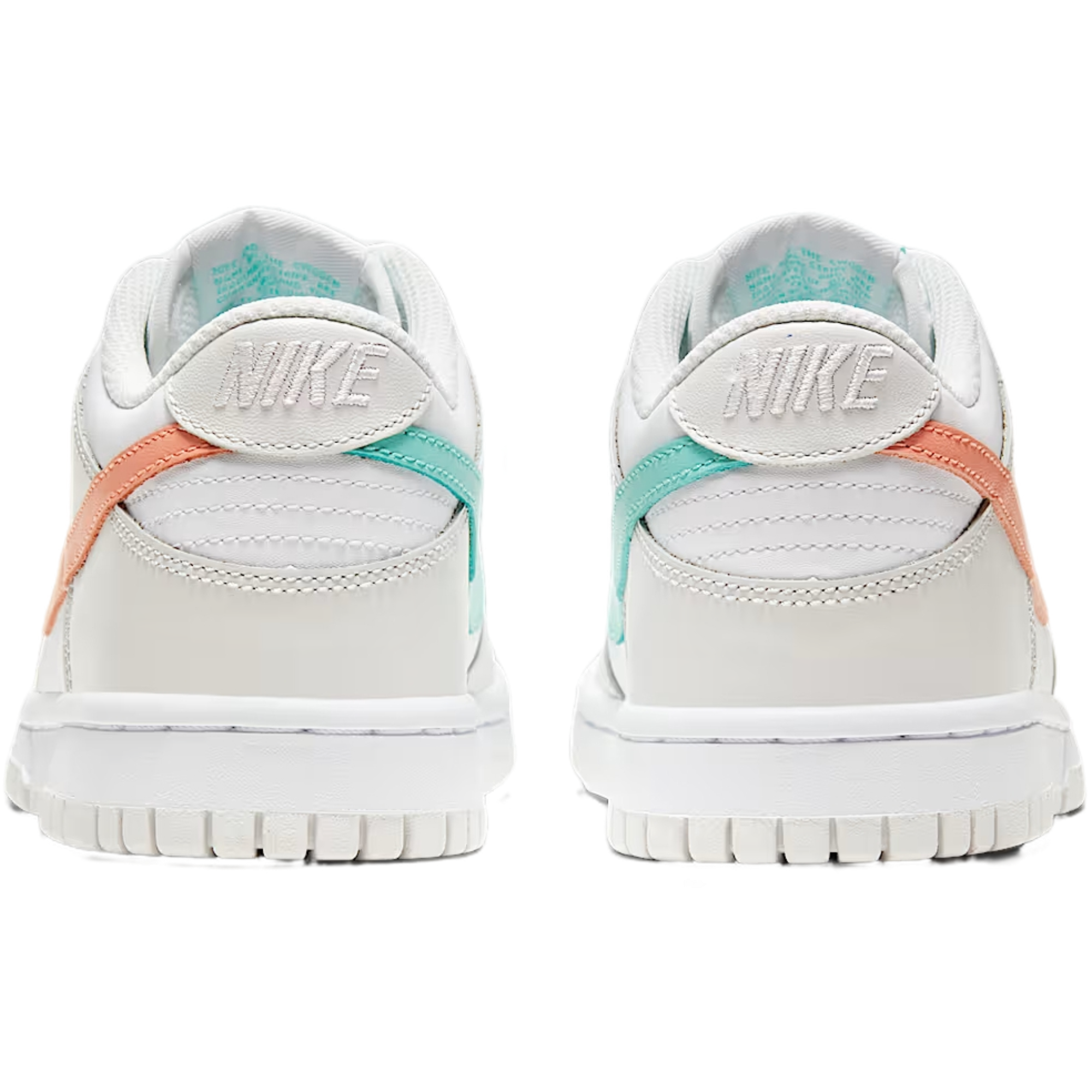 Nike Dunk Low Grade School Girls' "White/Platinum Tint/Tropical Twist/Crimson Bliss" Shoe