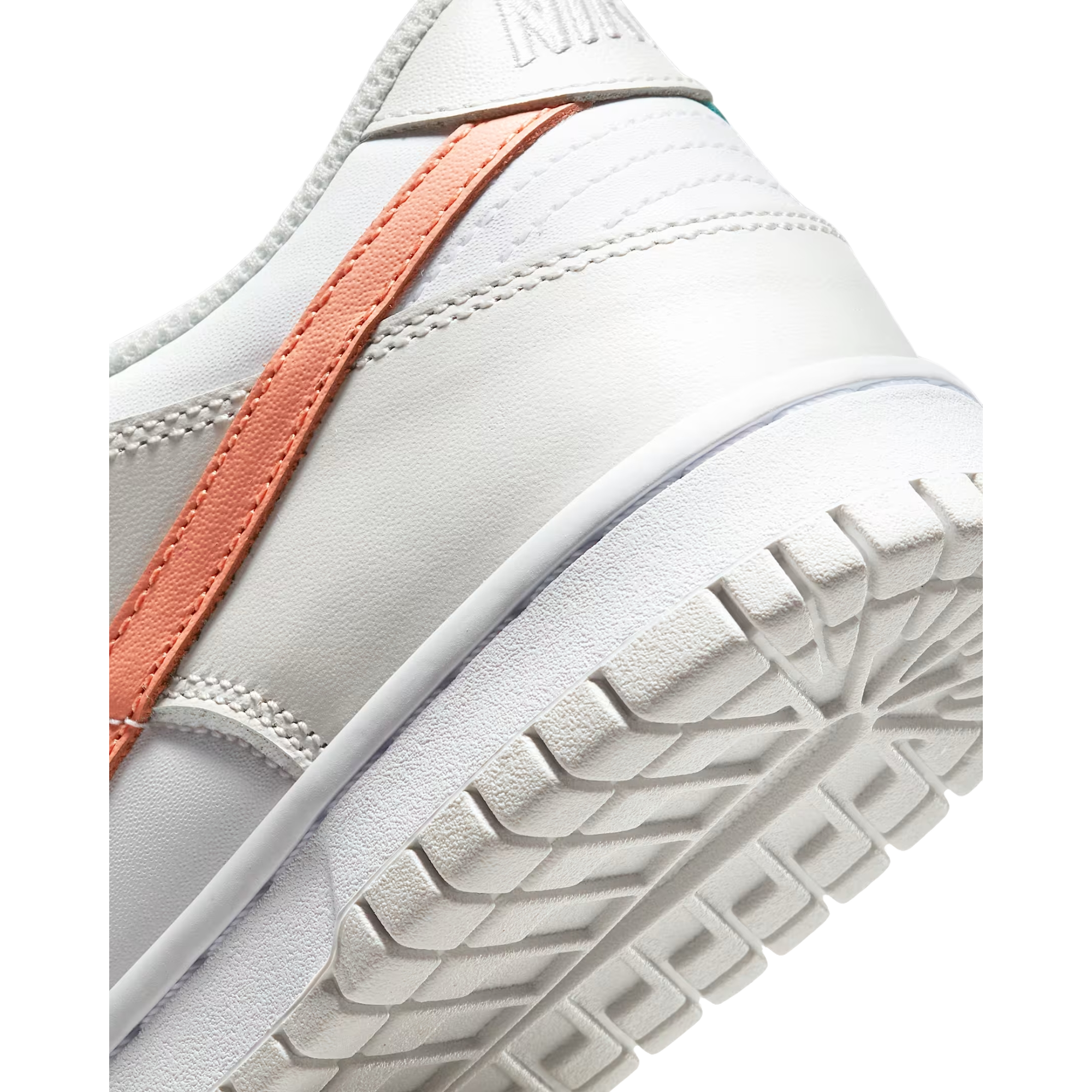 Nike Dunk Low Grade School Girls' "White/Platinum Tint/Tropical Twist/Crimson Bliss" Shoe