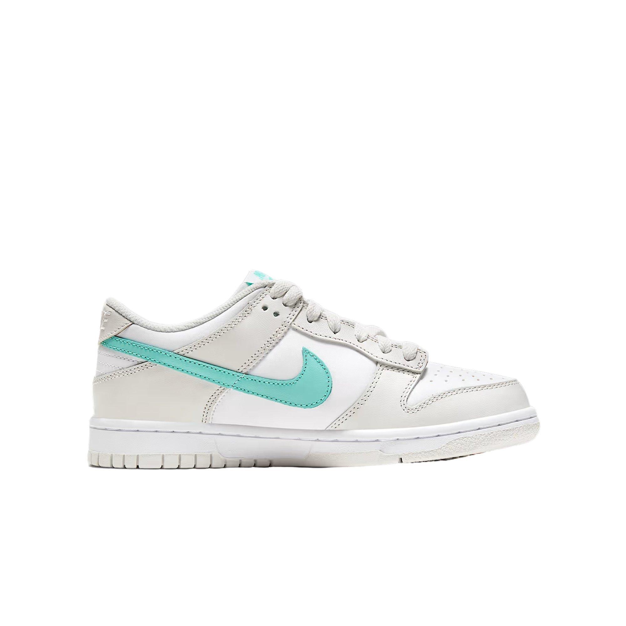 Nike Dunk Low Grade School Girls' "White/Platinum Tint/Tropical Twist/Crimson Bliss" Shoe