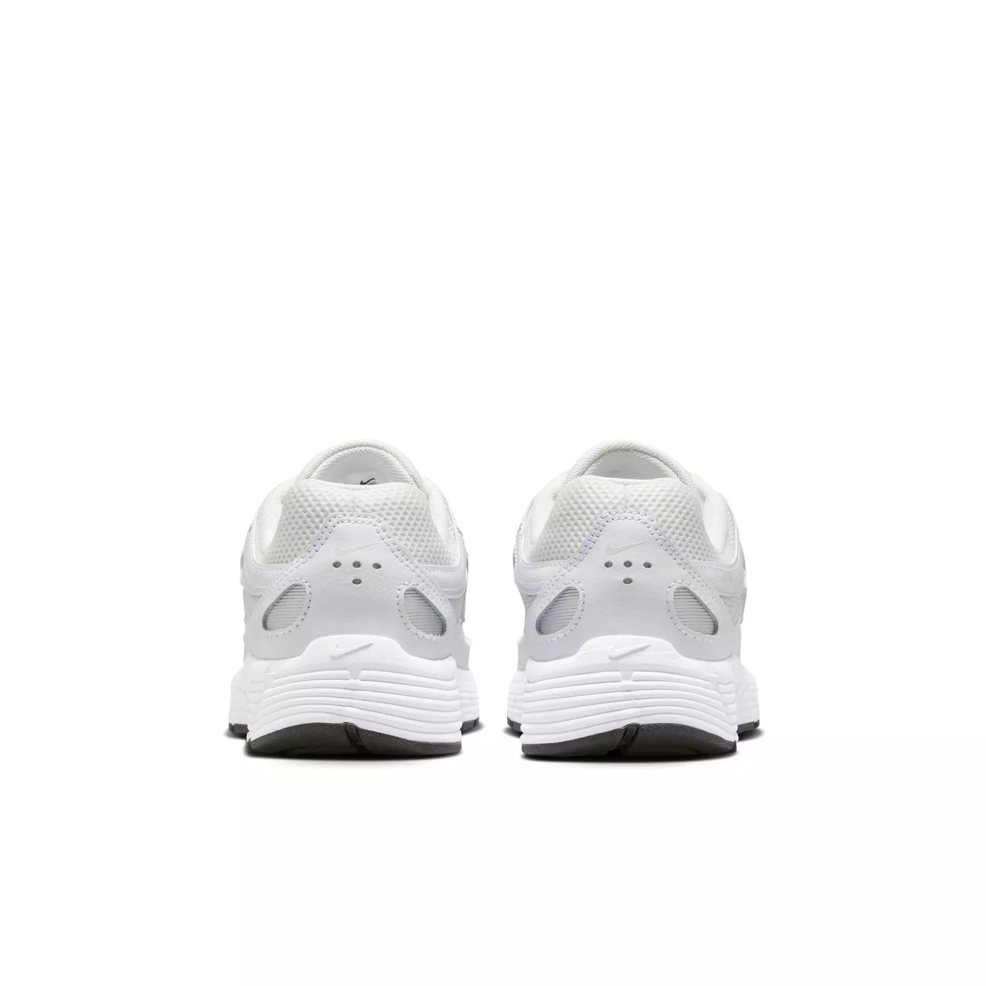 Nike P-6000 "Platinum Tint/White" Grade School Girls' Shoe - WHITE/SILVER