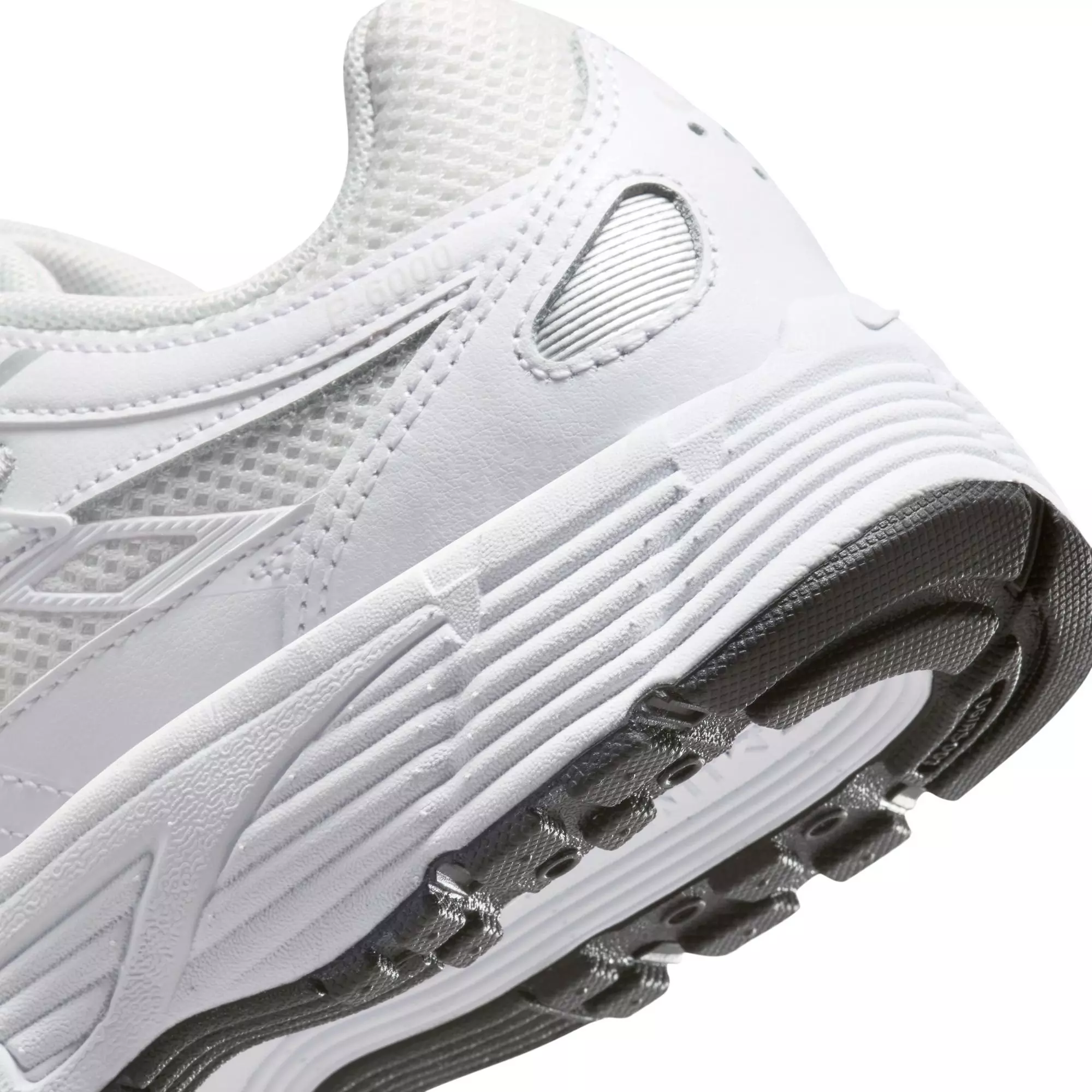 Nike P-6000 "Platinum Tint/White" Preschool Girls' Shoe - WHITE/SILVER