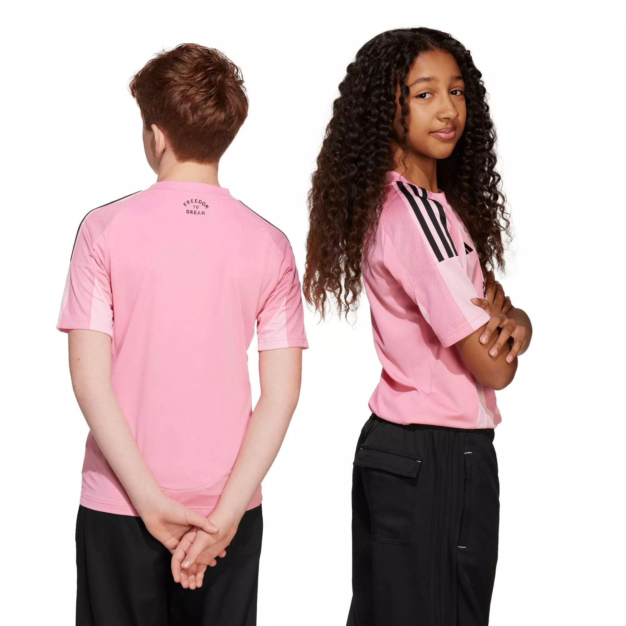 adidas Youth Inter Miami Home Messi Jersey-Pink - PINK