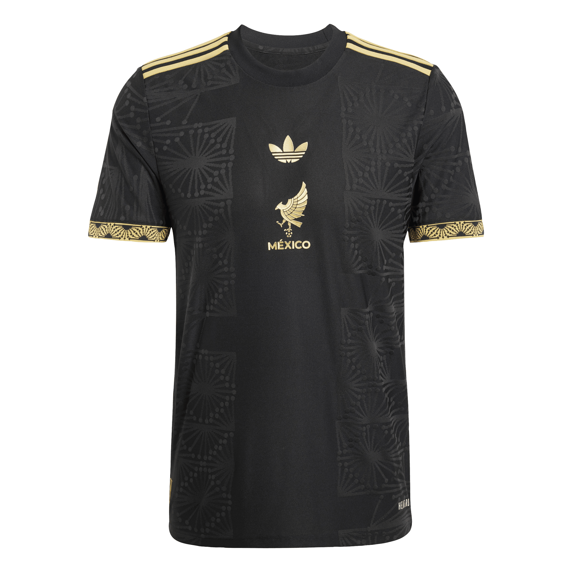 adidas Men's 2024 Mexico Jersey-Black/Gold - BLACK/GOLD Thumbnail View 1