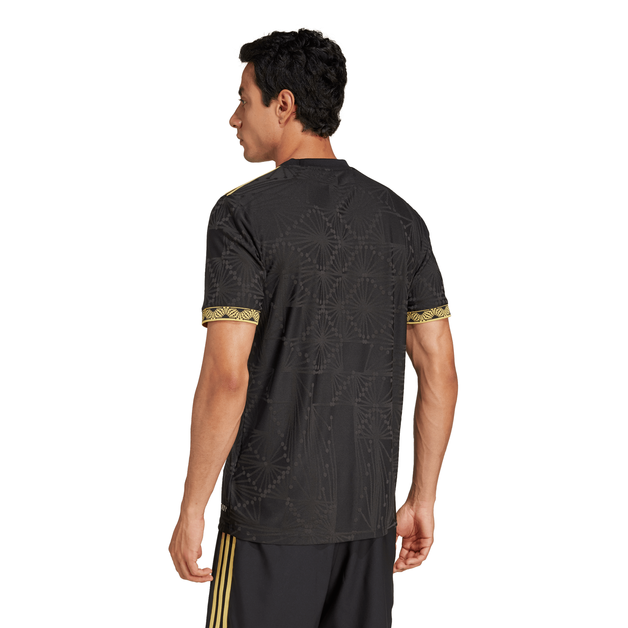 adidas Men's 2024 Mexico Jersey-Black/Gold - BLACK/GOLD Thumbnail View 4
