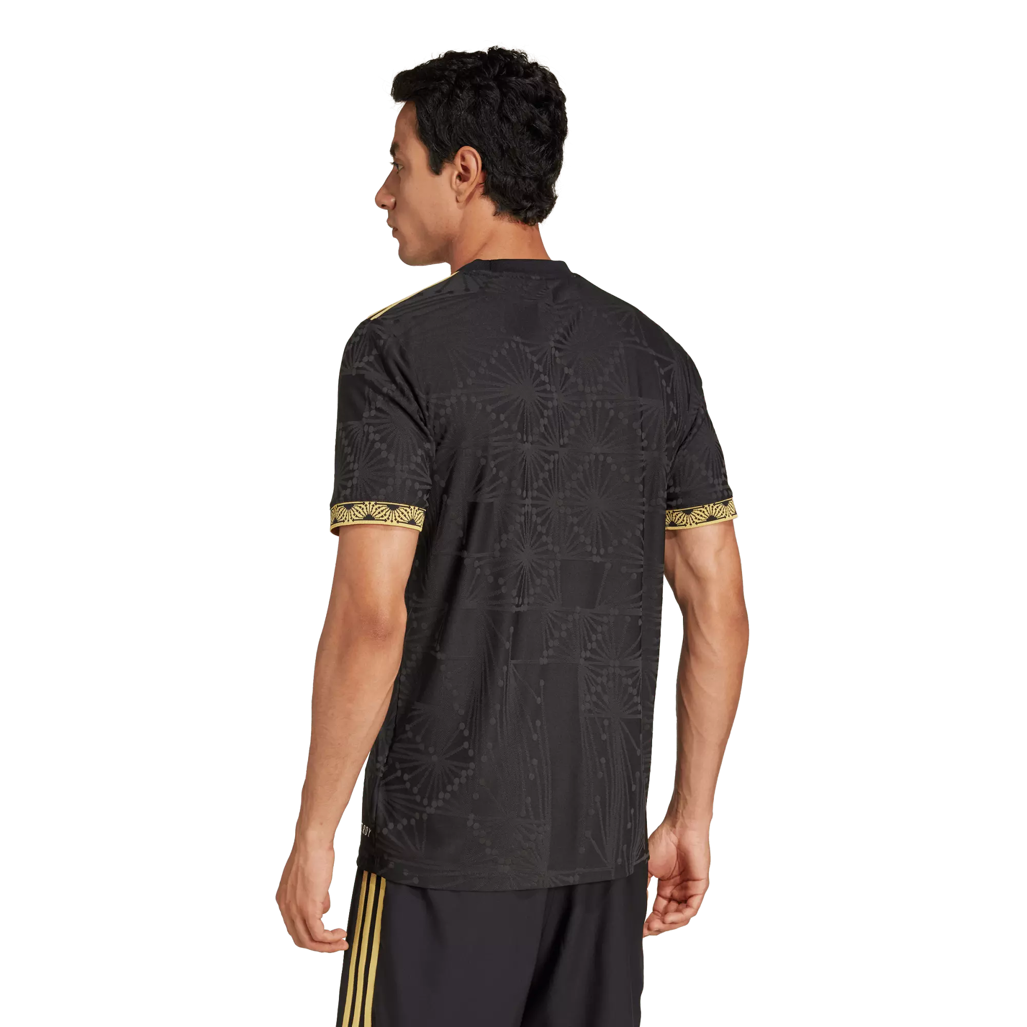 adidas Men's 2024 Mexico Jersey-Black/Gold - BLACK/GOLD