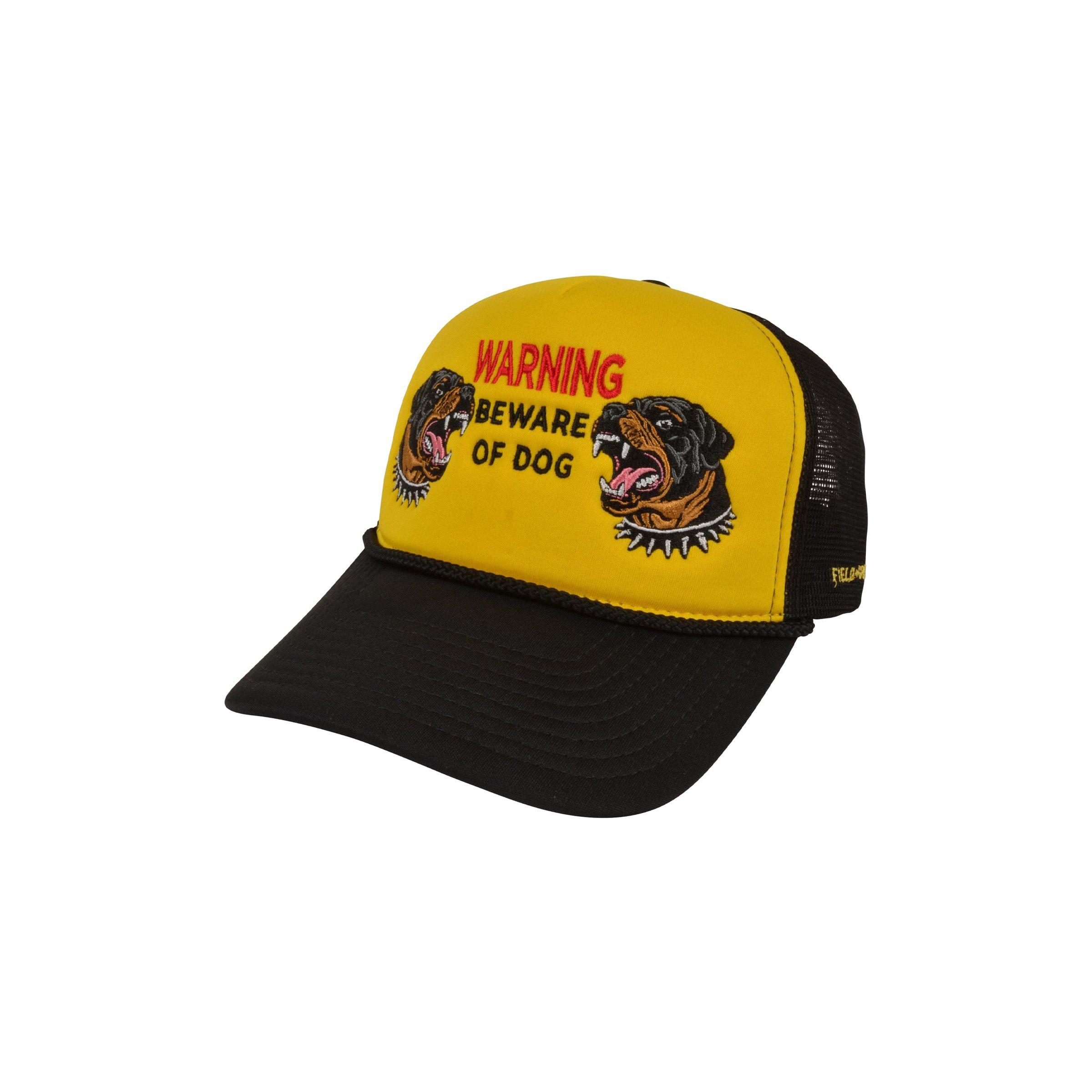 Field Grade Beware of Dog Foam Trucker Snapback-Yellow/Black - YELLOW/BLACK Thumbnail View 1