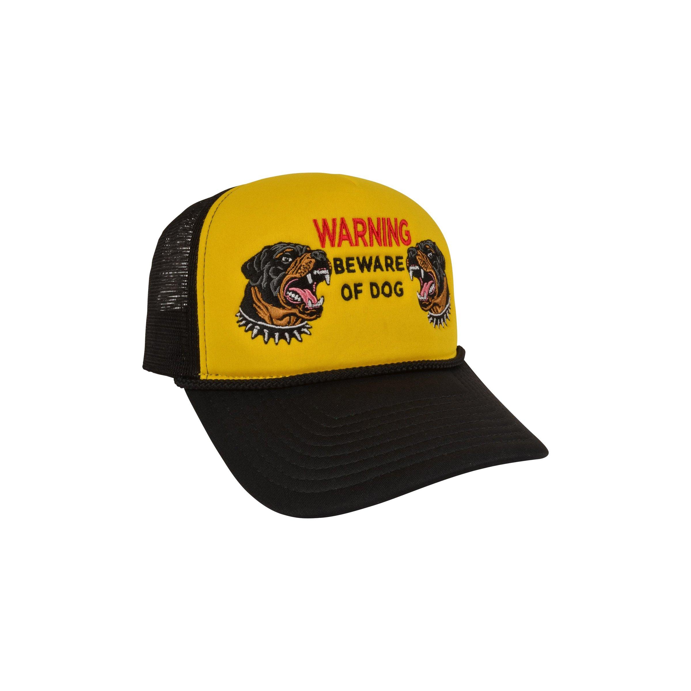Field Grade Beware of Dog Foam Trucker Snapback-Yellow/Black - YELLOW/BLACK Thumbnail View 2