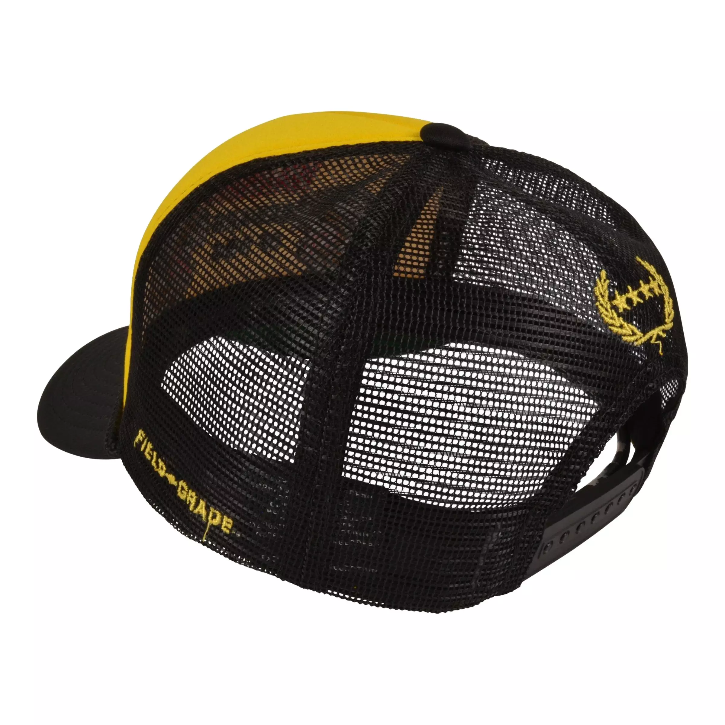 Field Grade Beware of Dog Foam Trucker Snapback-Yellow/Black - YELLOW/BLACK