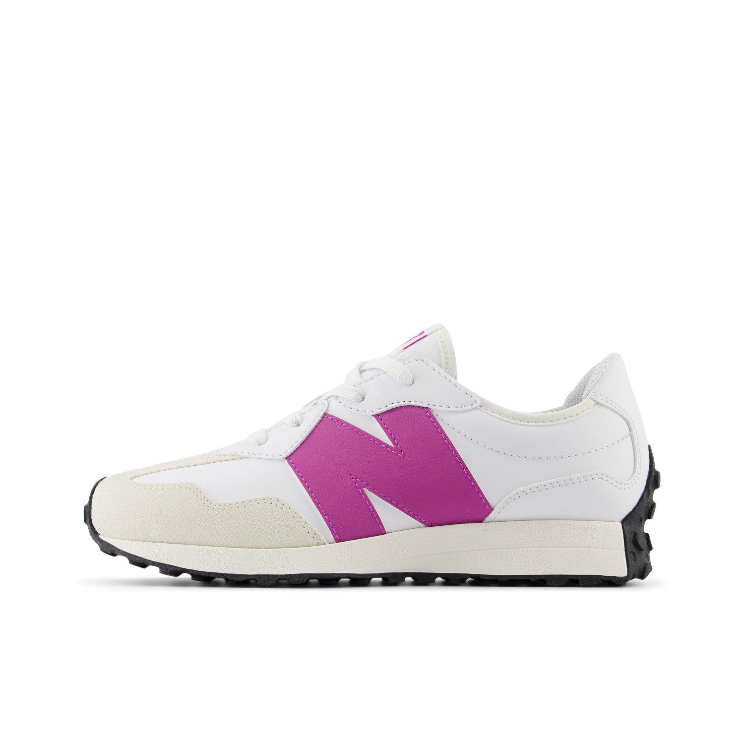 New Balance 327 Grade School Girls' "White/Pink" Shoe