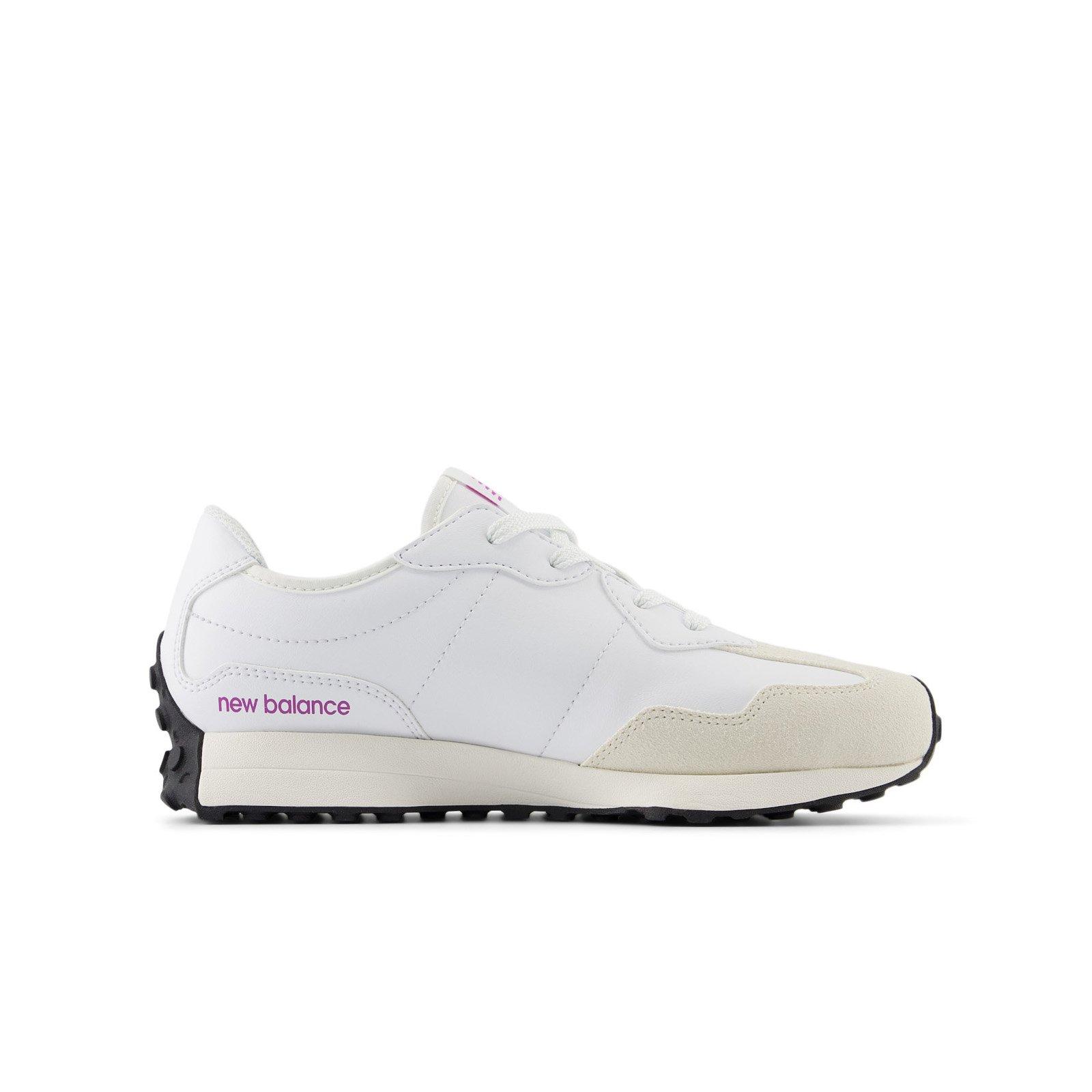 New Balance 327 Grade School Girls' "White/Pink" Shoe