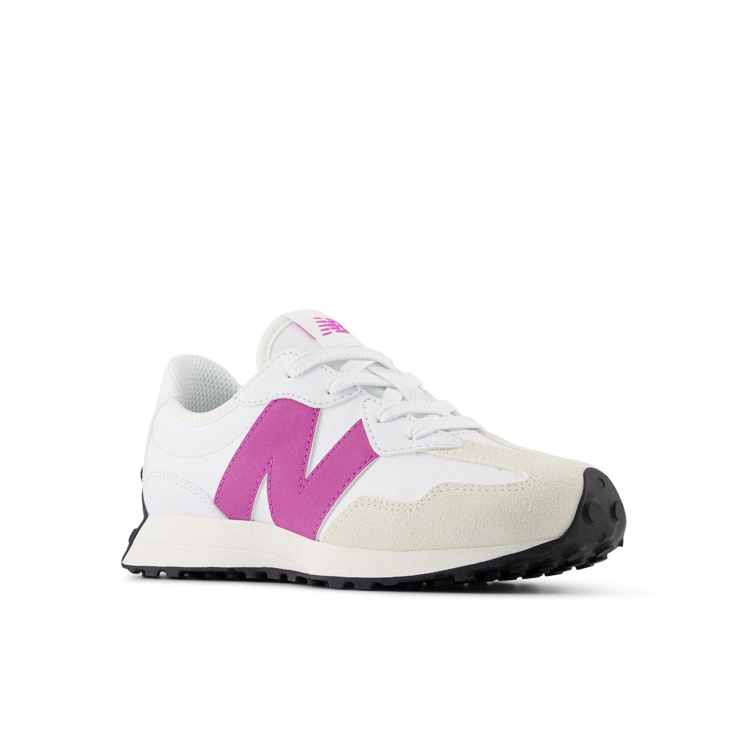 New Balance 327 Preschool Girls' "White/Pink" Shoe