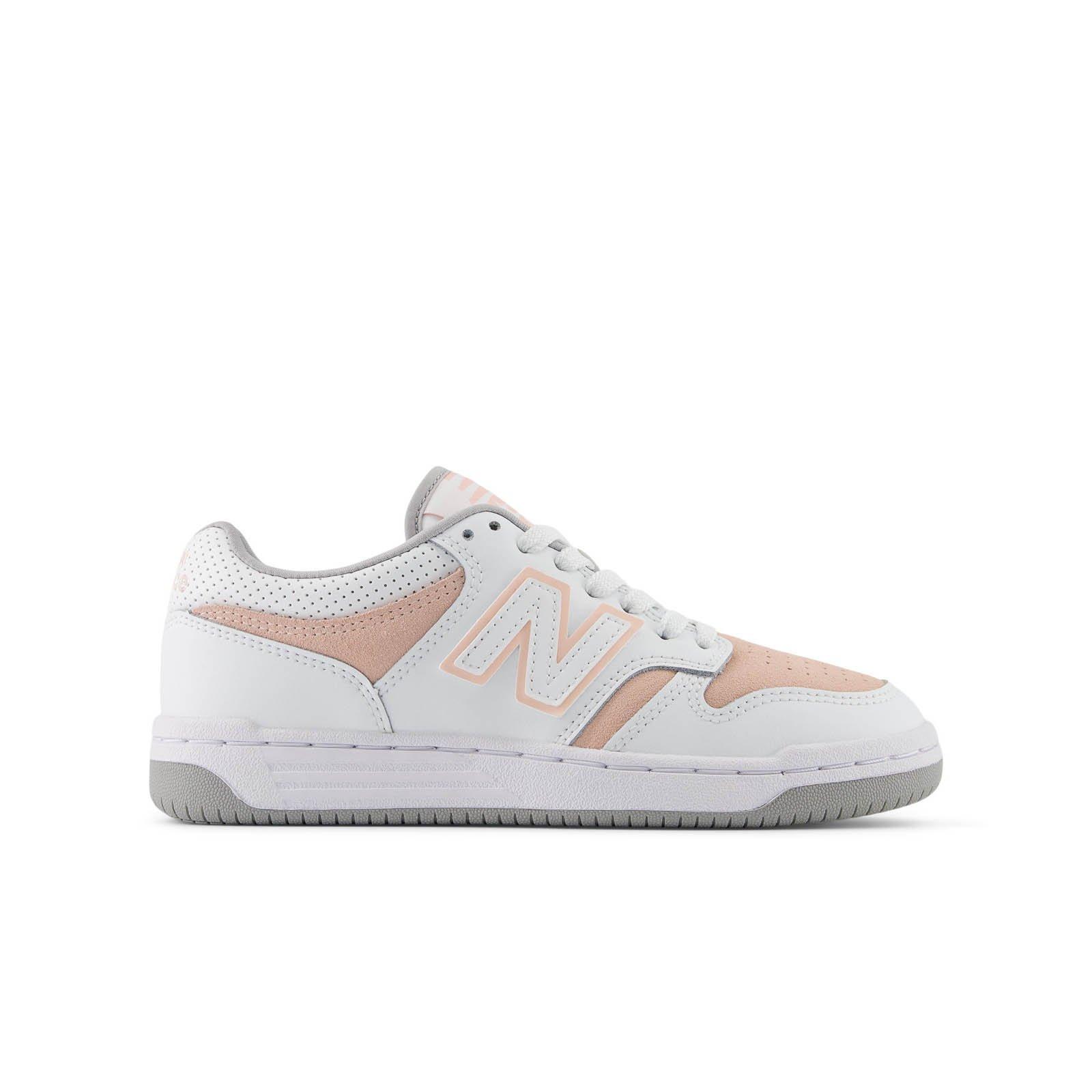 New Balance 480 "White/Pink" Grade School Girls' Shoe - WHITE/PINK