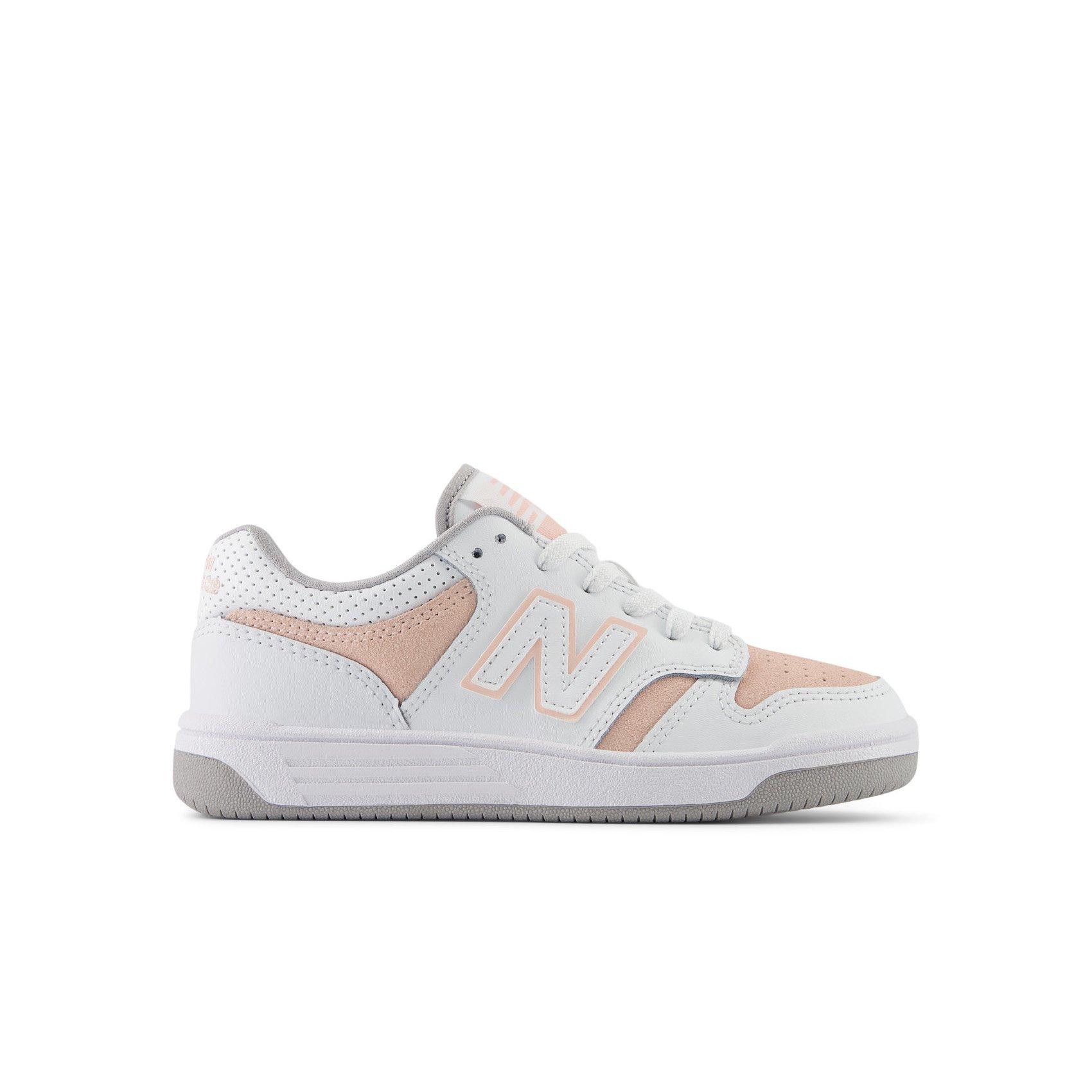 New Balance 480 "White/Pink" Preschool Girls' Shoe - WHITE/PINK