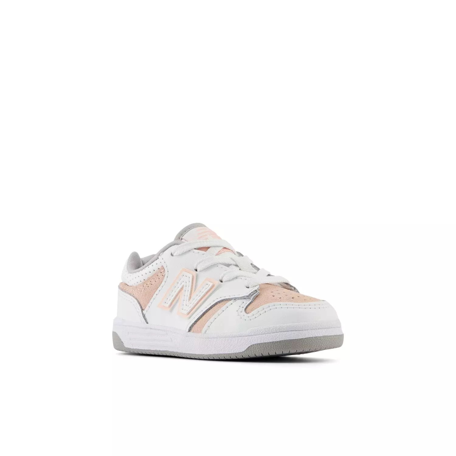 New Balance 480 "White/Pink" Toddler Girls' Shoe - WHITE/TAN
