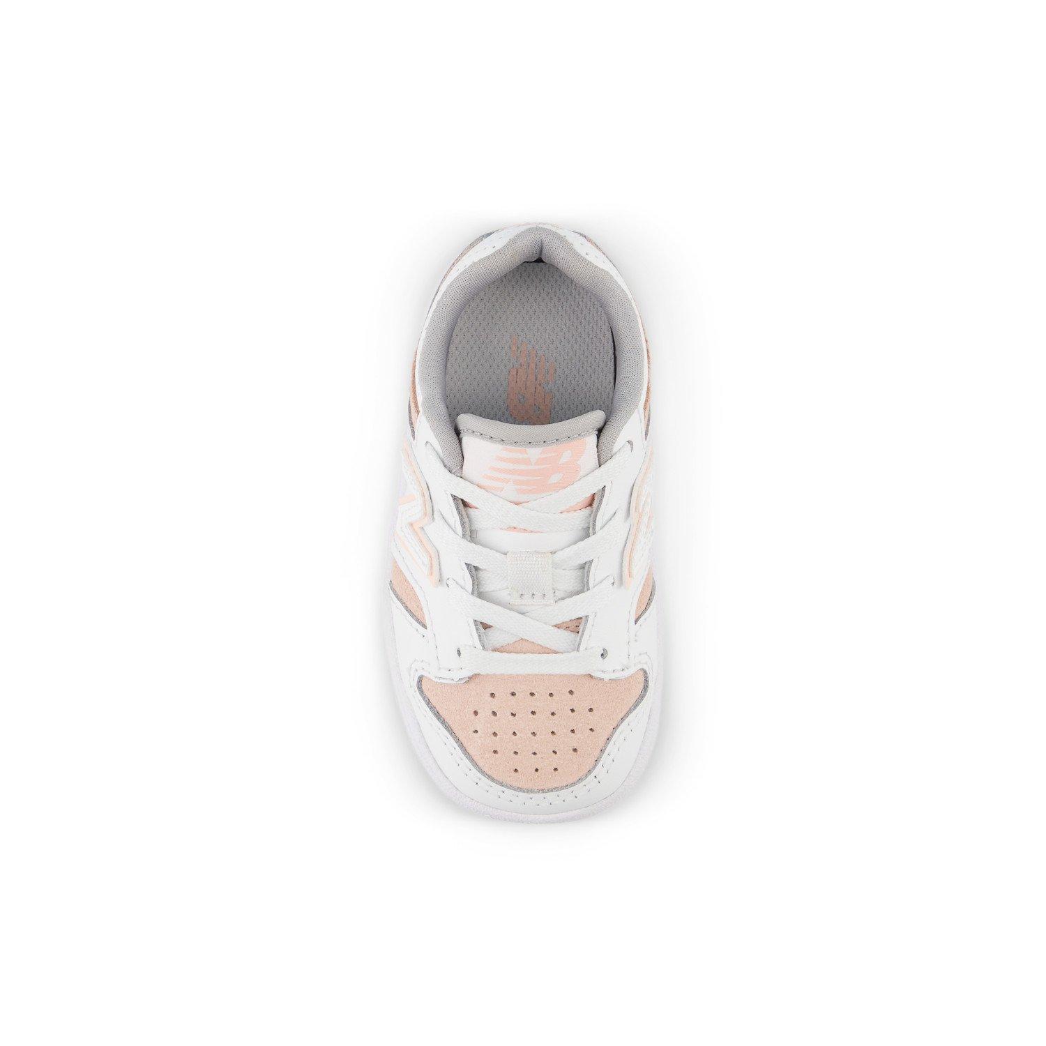 New Balance 480 Toddler Girls' "White/Pink" Shoe