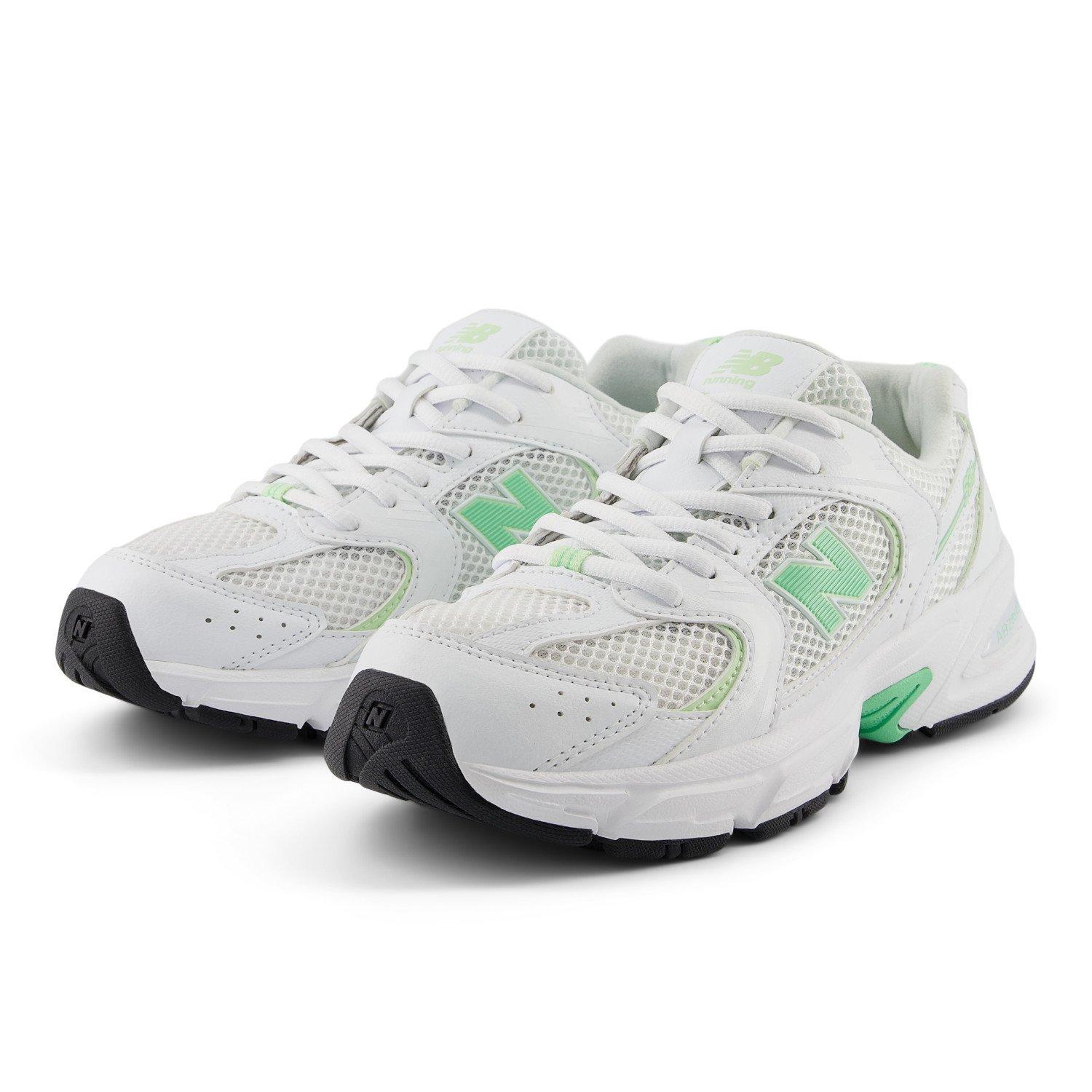 New Balance 530 Grade School Girls' "White/Green" Shoe