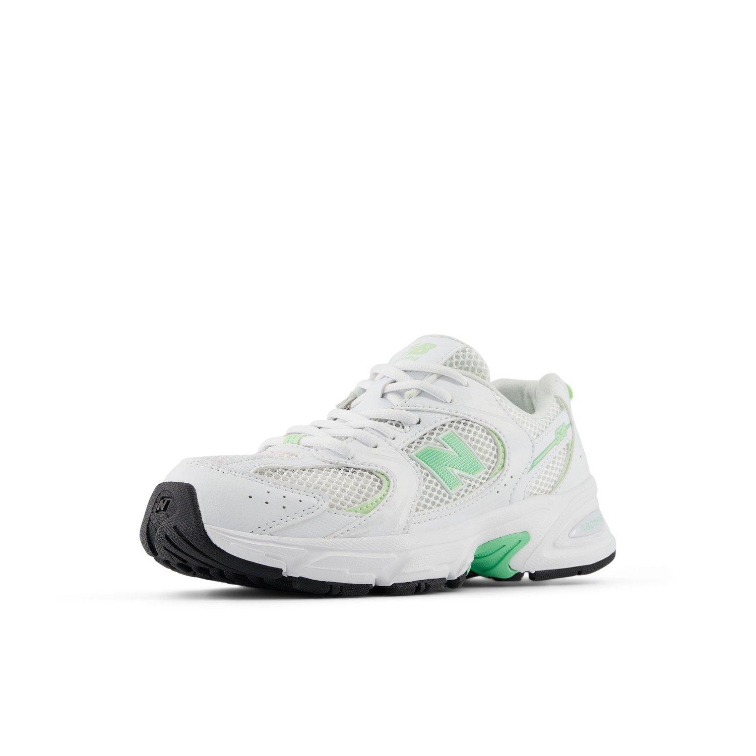 New Balance 530 Grade School Girls' "White/Green" Shoe