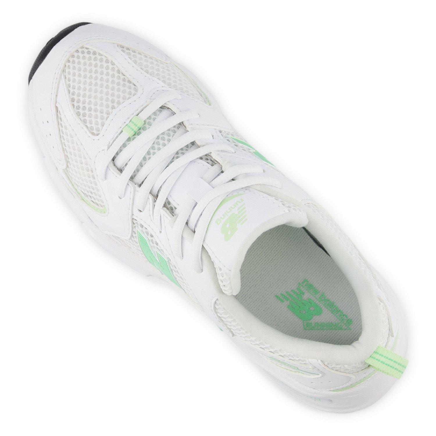 New Balance 530 Grade School Girls' "White/Green" Shoe