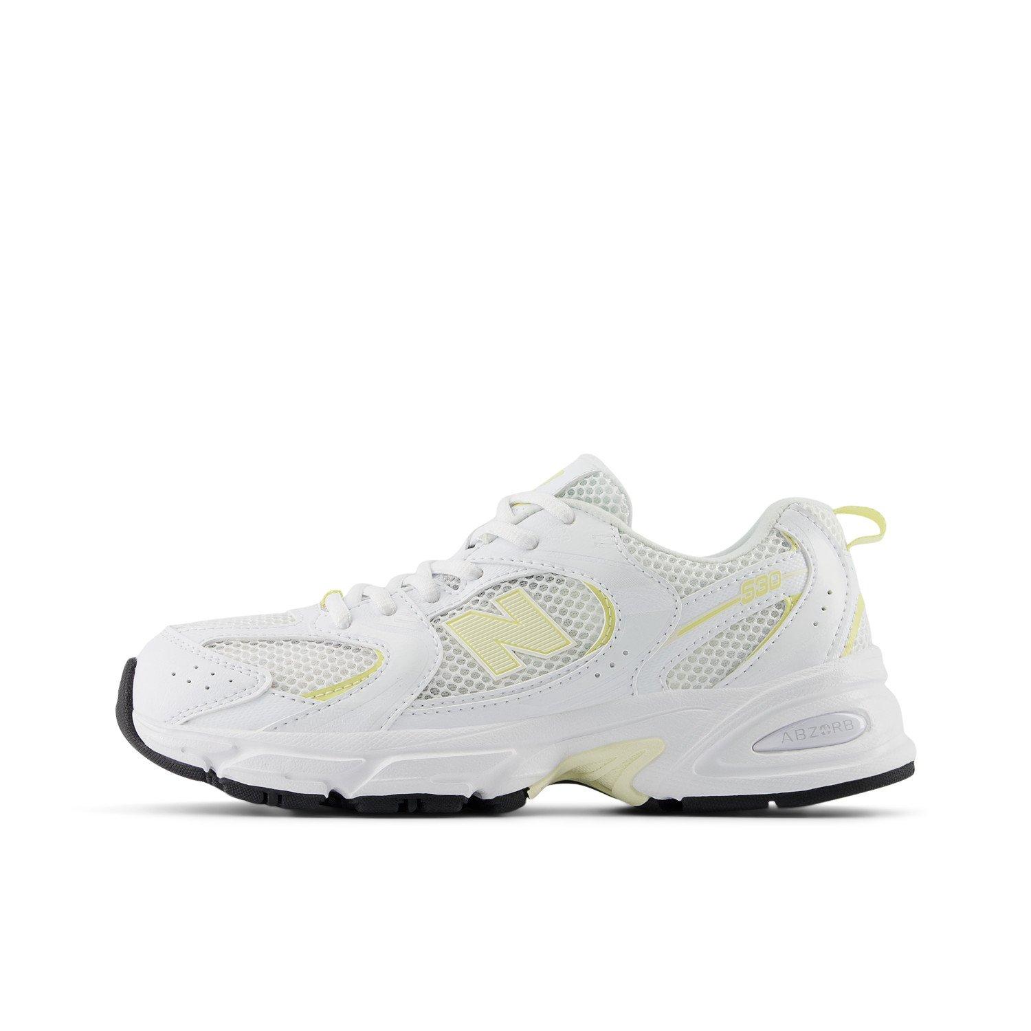New Balance 530 Grade School Girls' "White/Yellow" Shoe