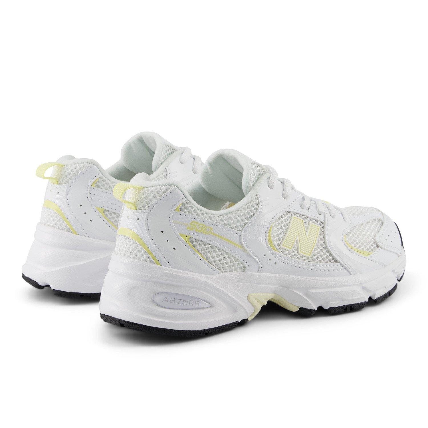New Balance 530 Grade School Girls' "White/Yellow" Shoe