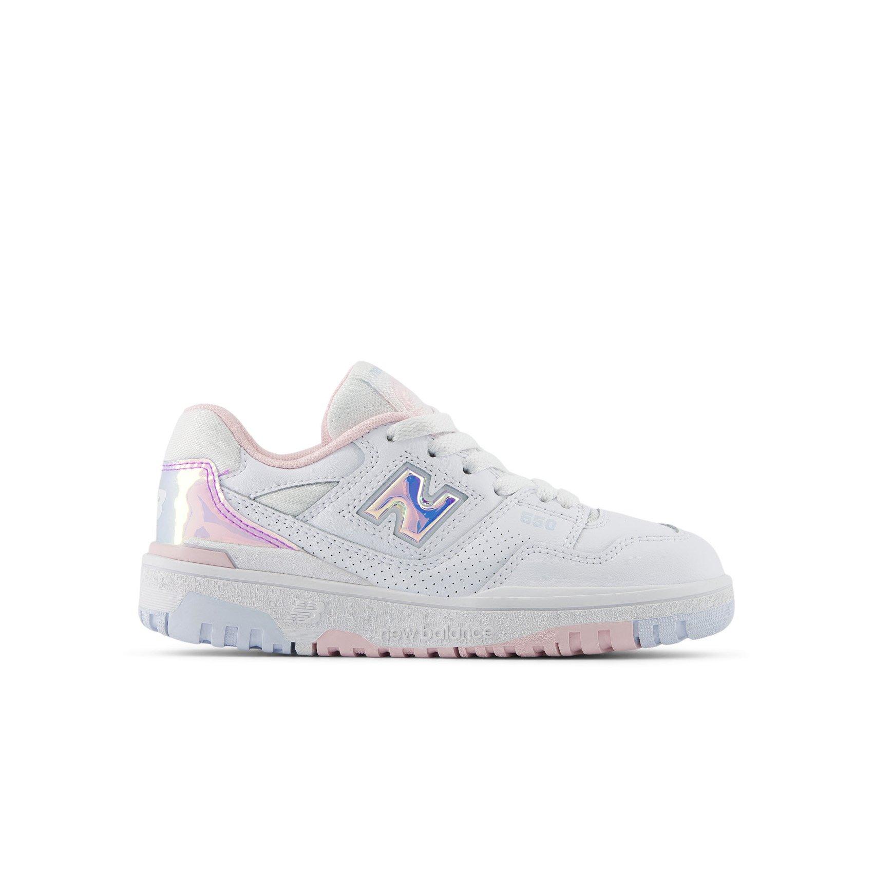 New Balance 550 "White/Multi" Preschool Girls' Shoe - WHITE/MULTI