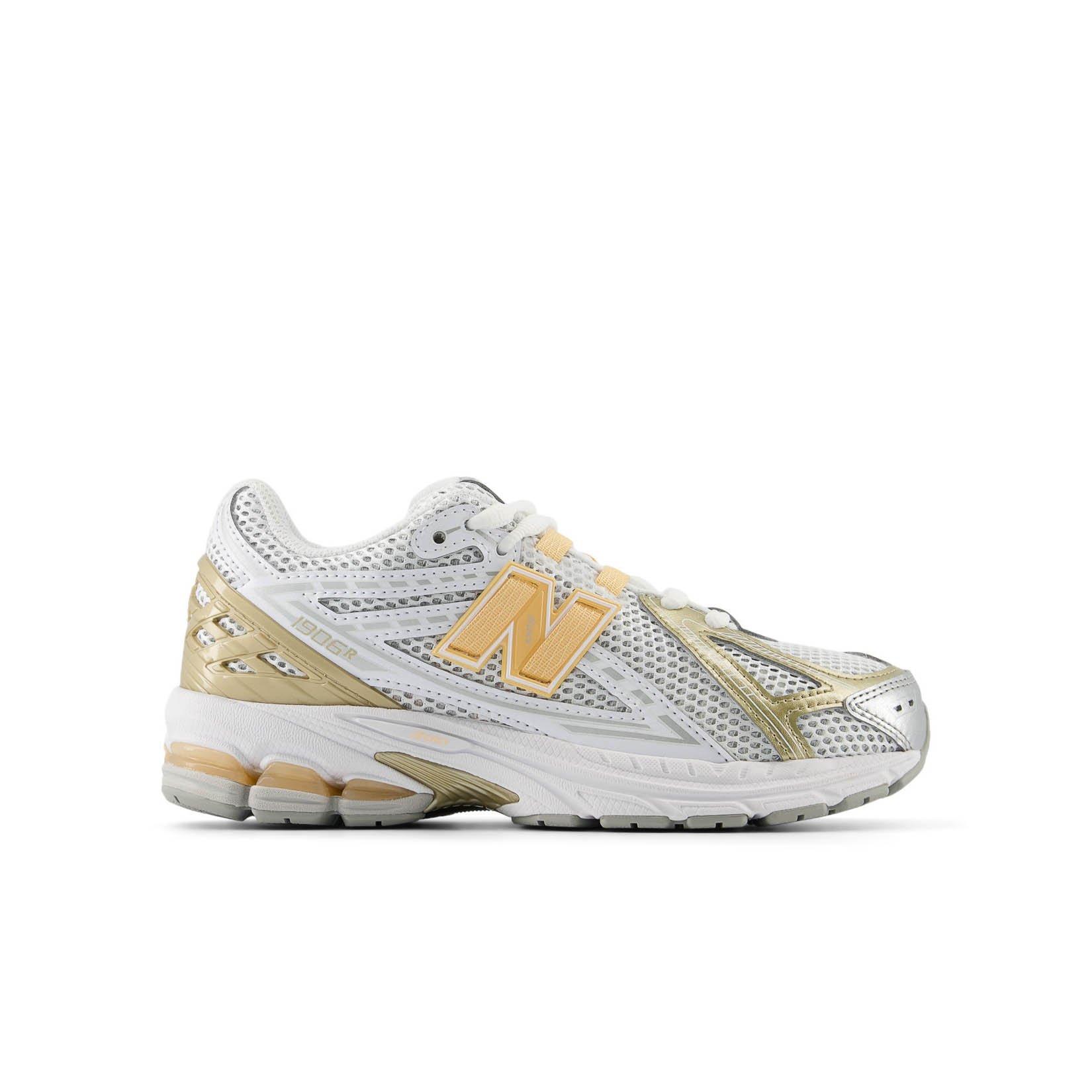 New Balance 1906 "White/Silver/Gold" Grade School Kids' Shoe - WHITE/ORANGE