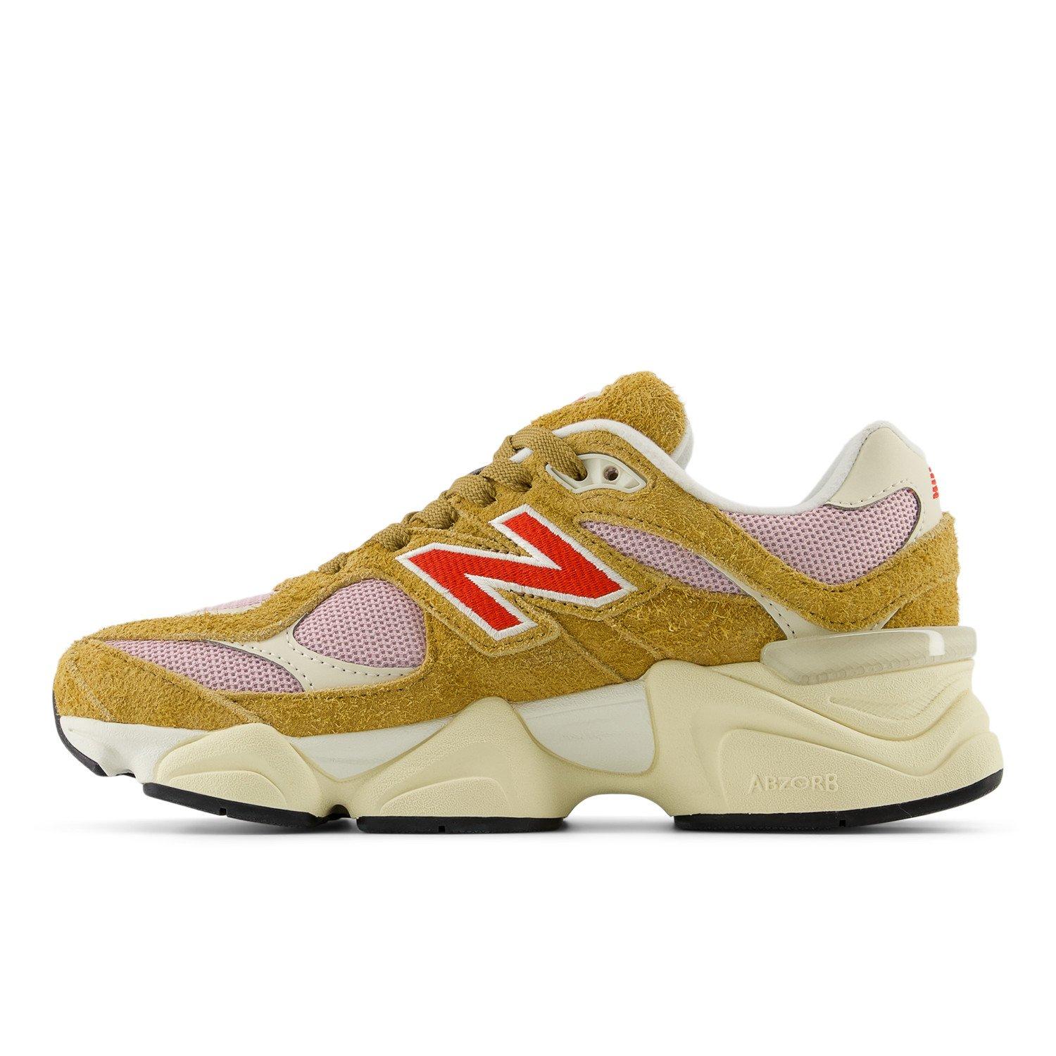 New Balance 9060 Grade School Girls' "Brown/Red" Shoe