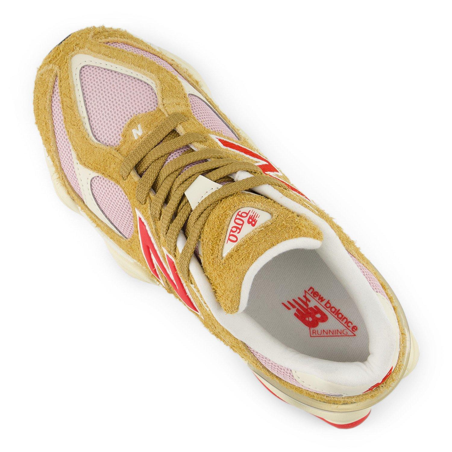 New Balance 9060 Grade School Girls' "Brown/Red" Shoe