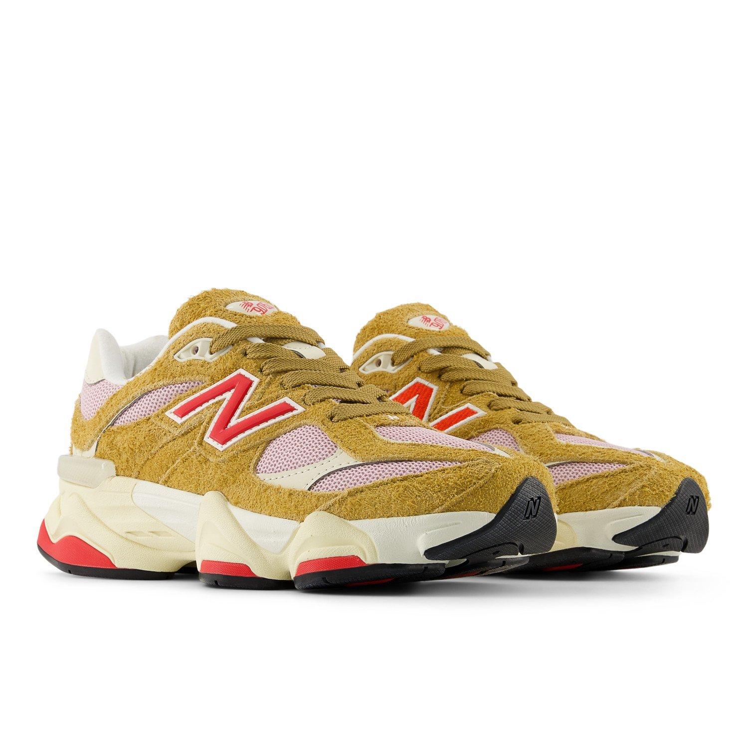 New Balance 9060 Grade School Girls' "Brown/Red" Shoe