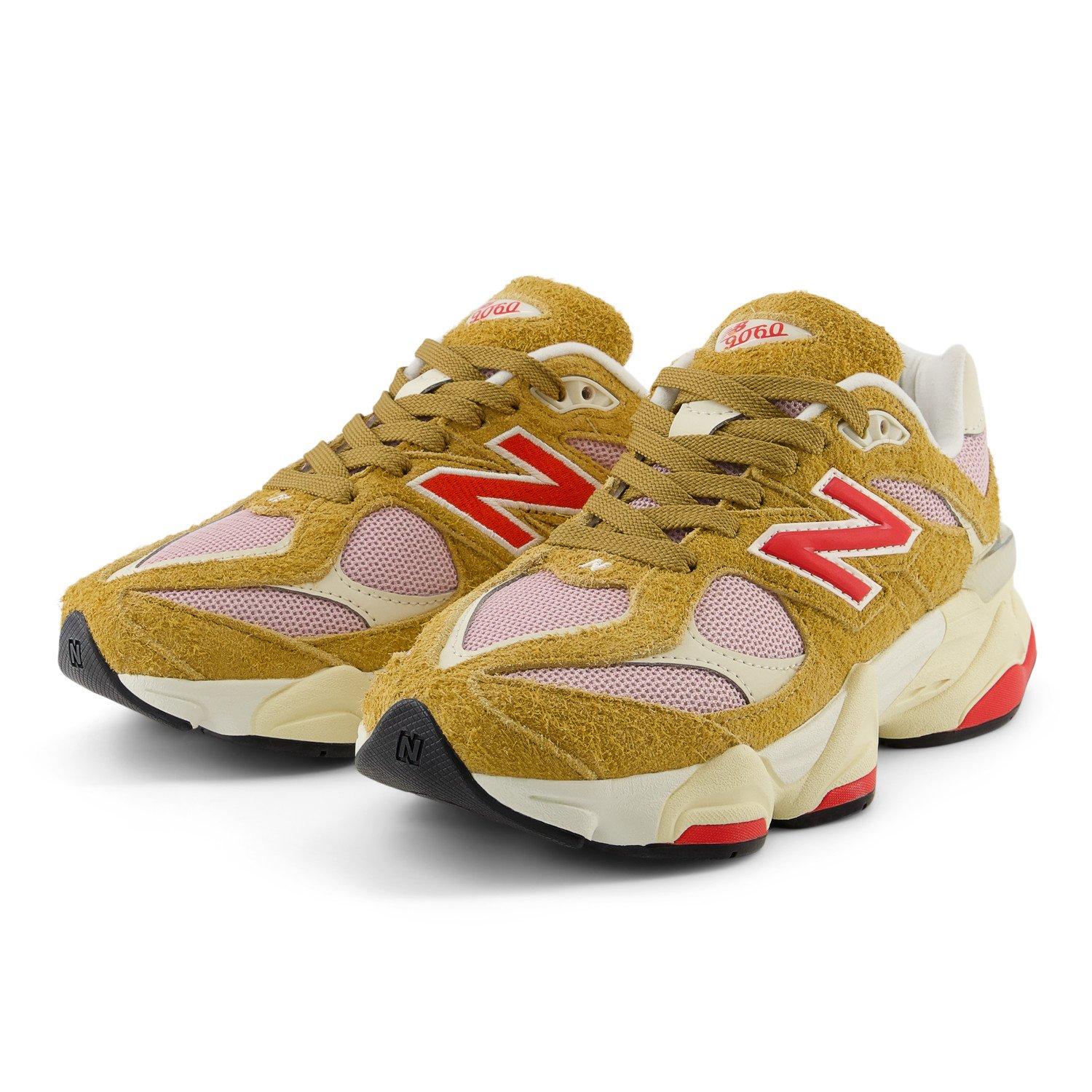 New Balance 9060 Grade School Girls' "Brown/Red" Shoe