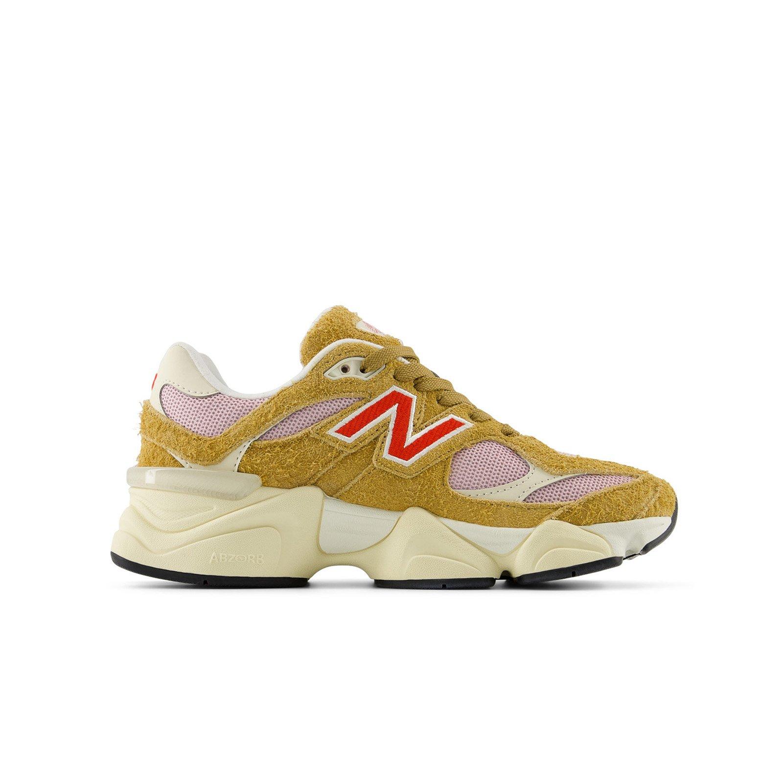 New Balance 9060 Grade School Girls' "Brown/Red" Shoe