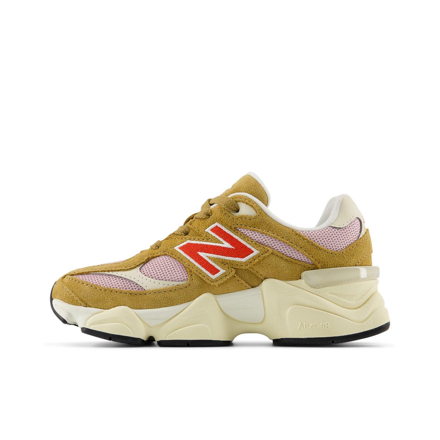 New Balance 9060 Preschool Girls' "Brown/Red" Shoe