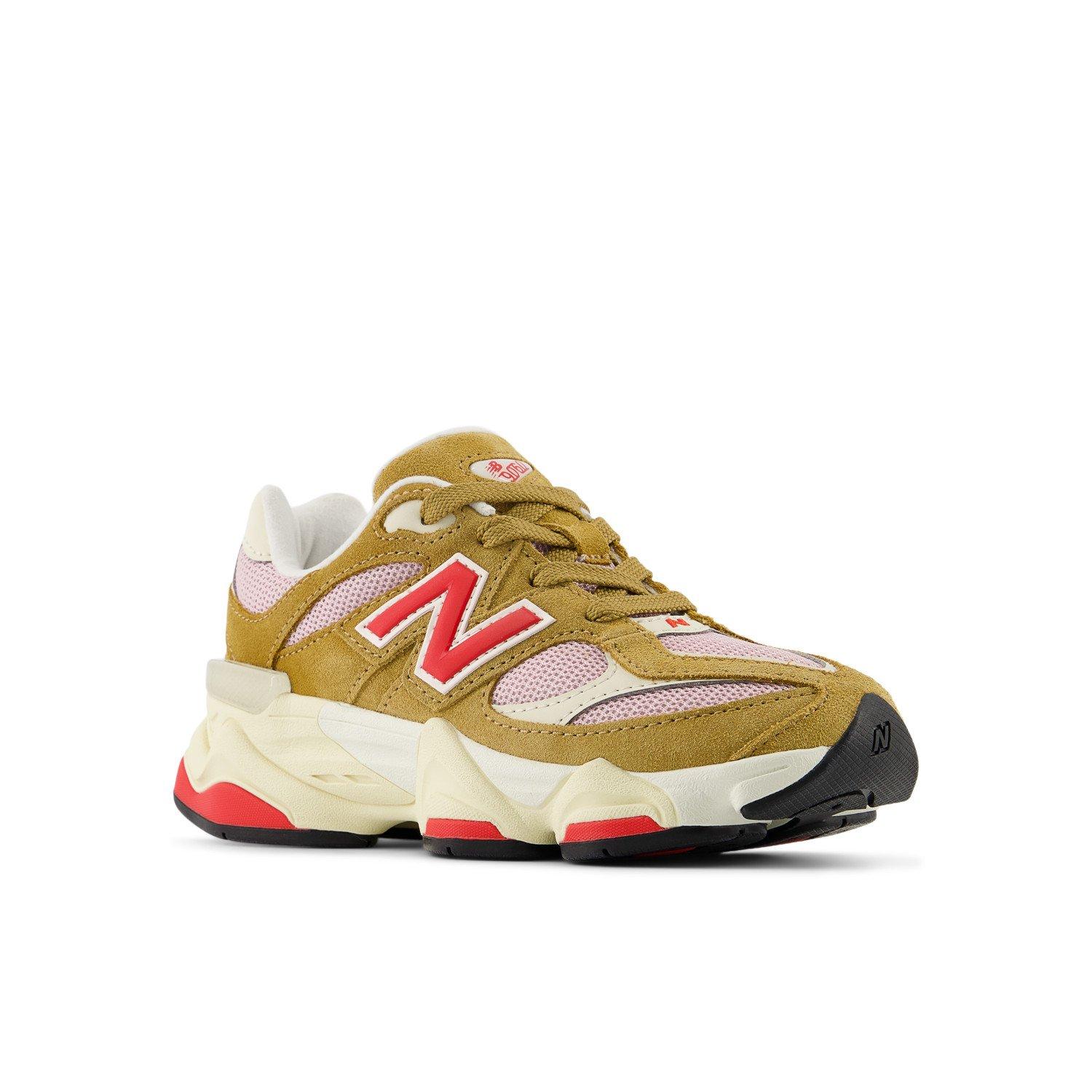 New Balance 9060 Preschool Girls' "Brown/Red" Shoe