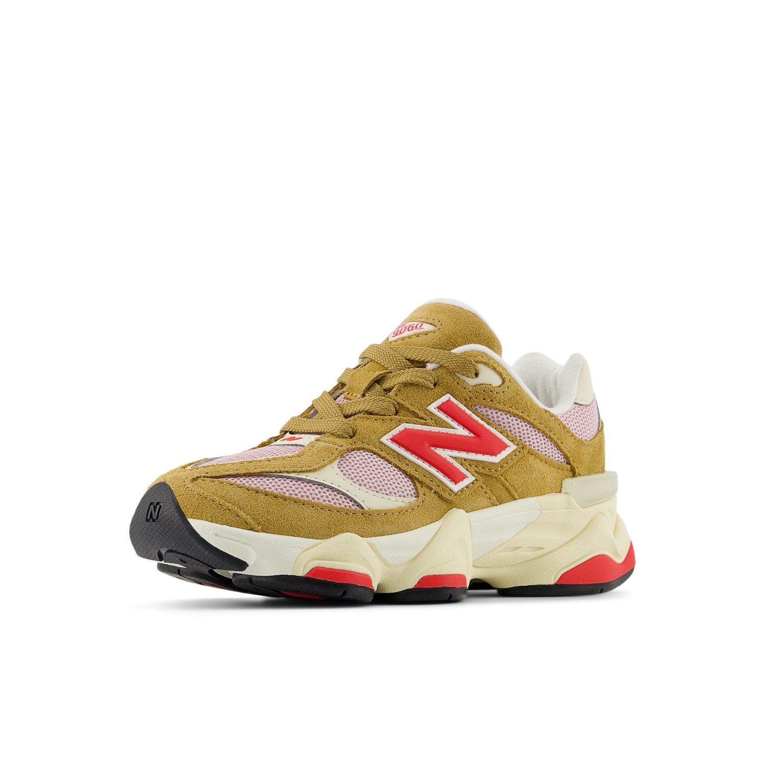 New Balance 9060 Preschool Girls' "Brown/Red" Shoe