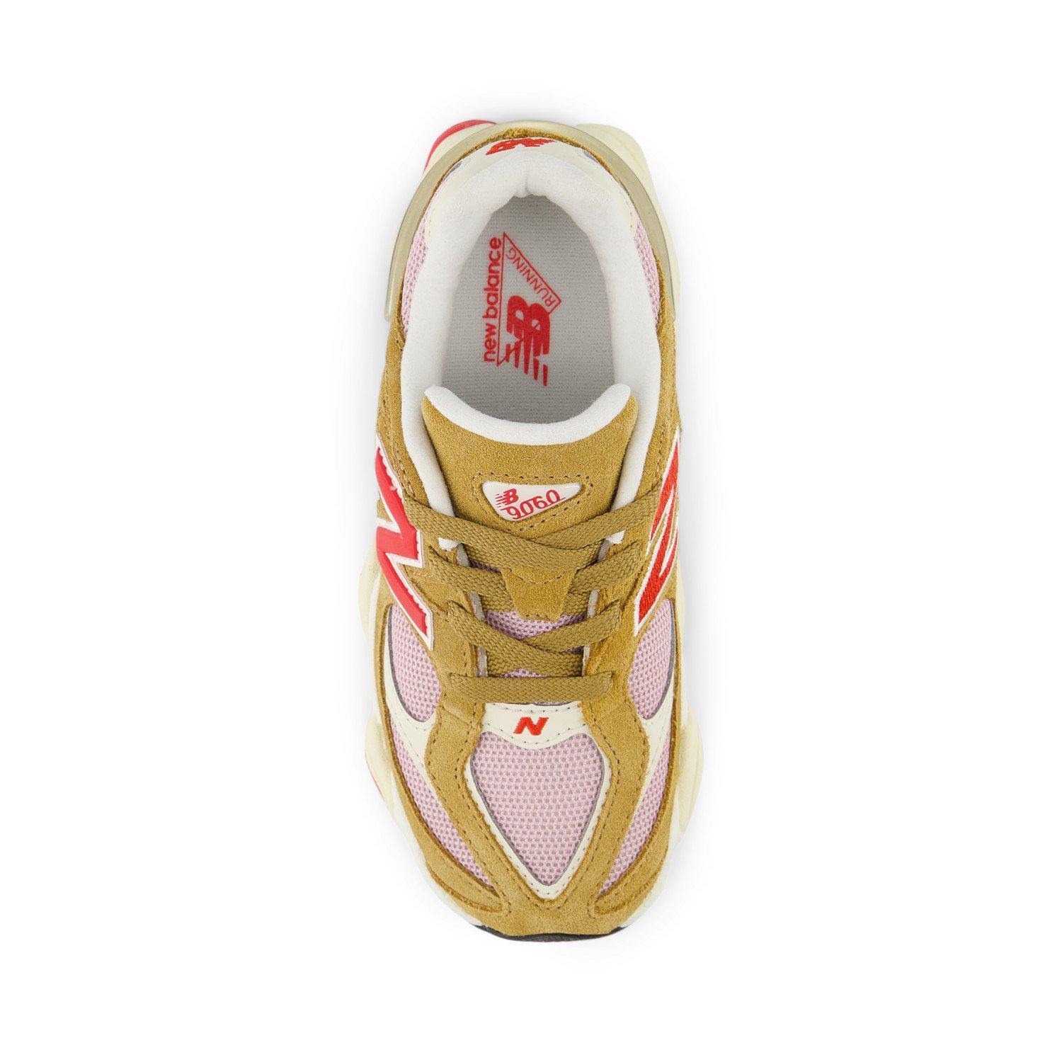 New Balance 9060 Preschool Girls' "Brown/Red" Shoe