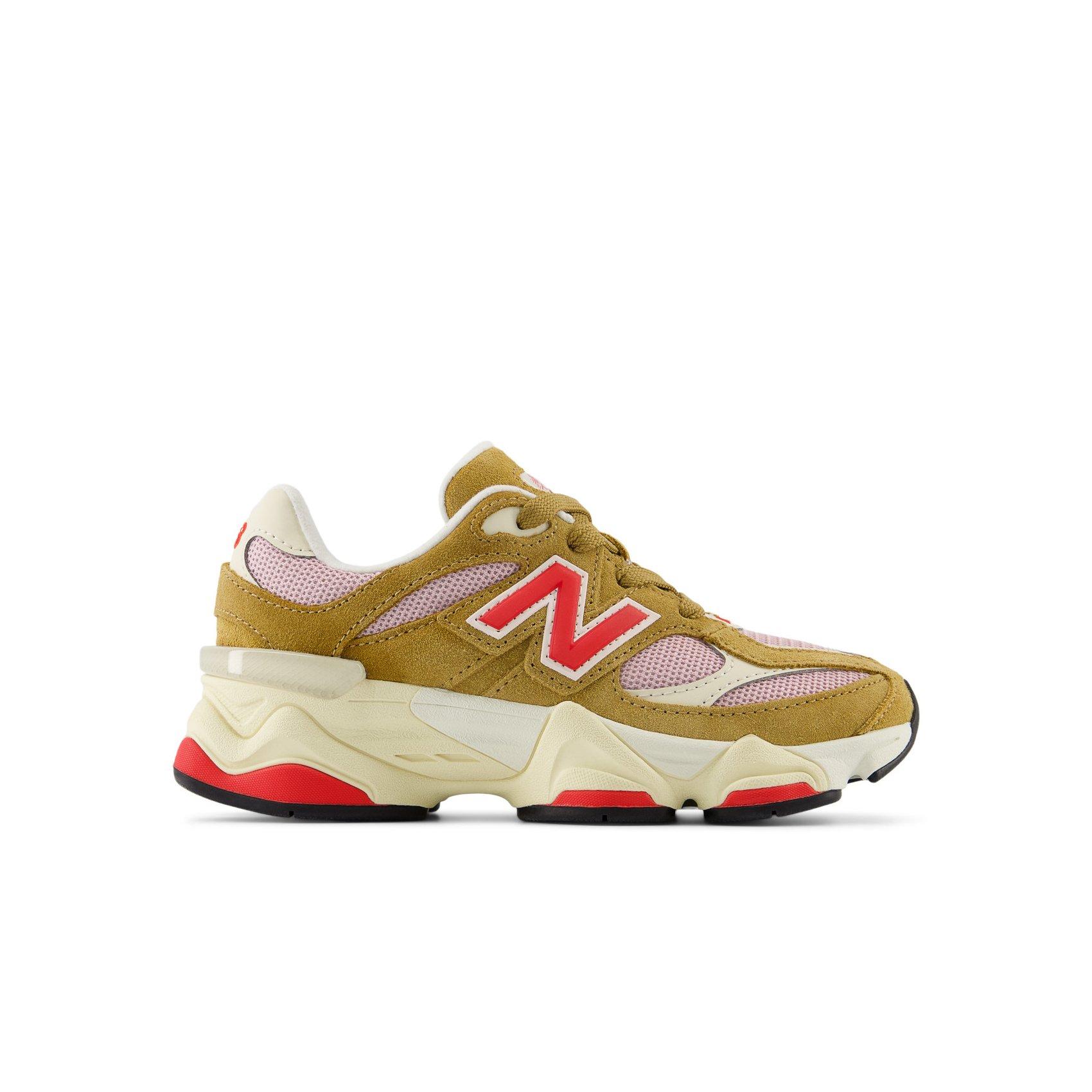 New Balance 9060 "Brown/Red" Preschool Girls' Shoe - BROWN/RED