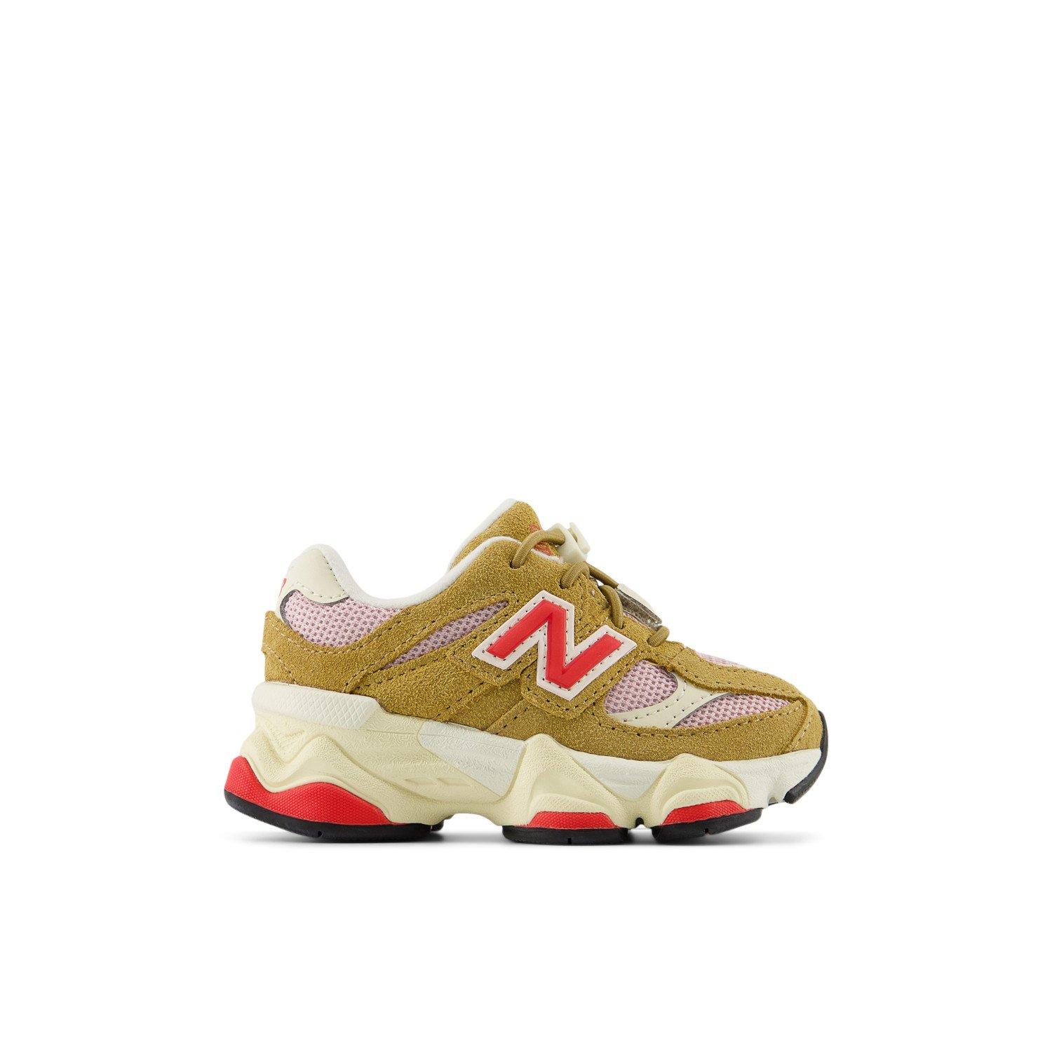 New Balance 9060 "Brown/Red" Toddler Girls' Shoe - BROWN/RED