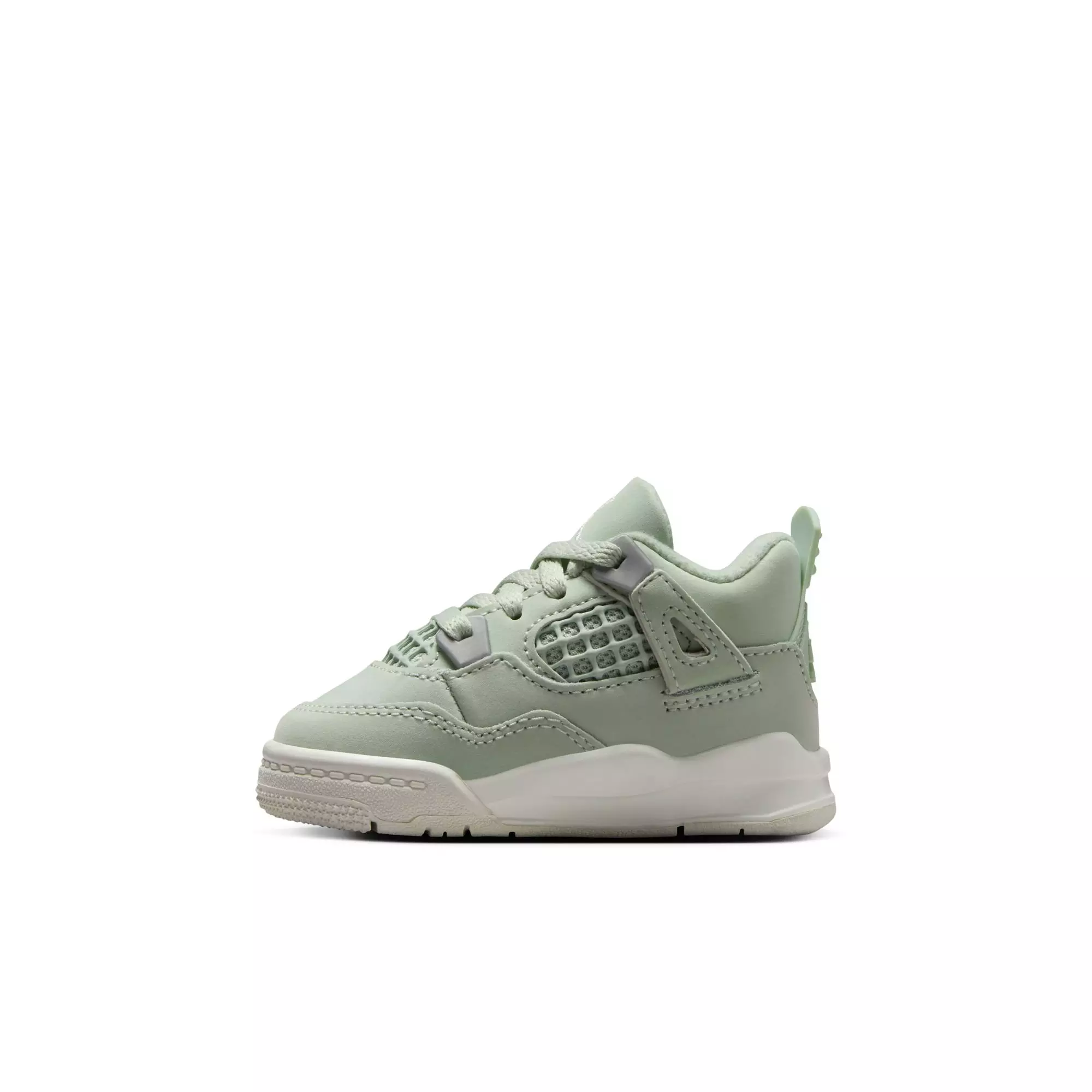 Jordan 4 Retro "Abundance" Toddler Girls' Shoe - SEAFOAM/SAIL/METALLIC SILVER