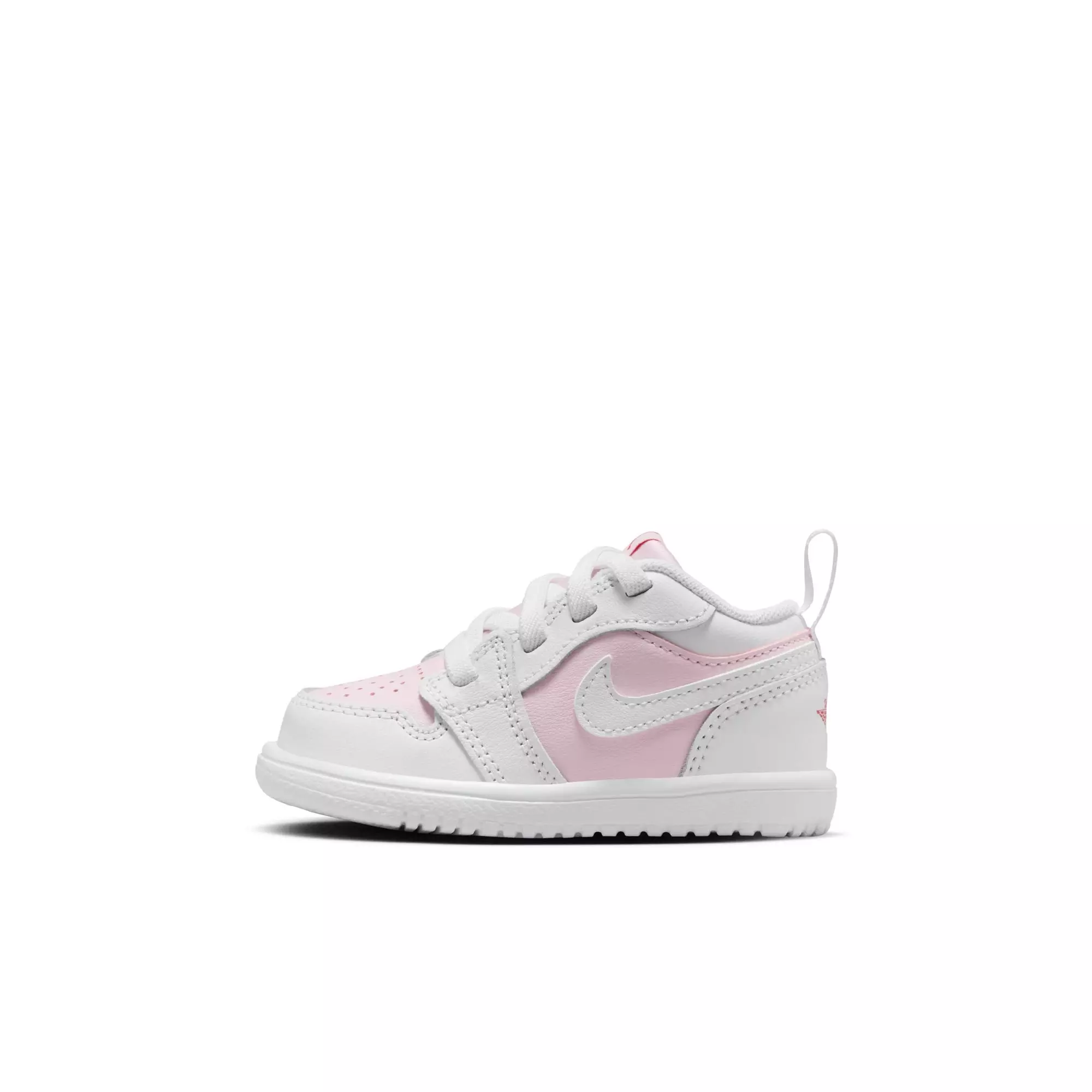 Jordan 1 Low Alt "Pink Foam/White/Fire Red" Toddler Girls' Shoe - WHITE/PINK