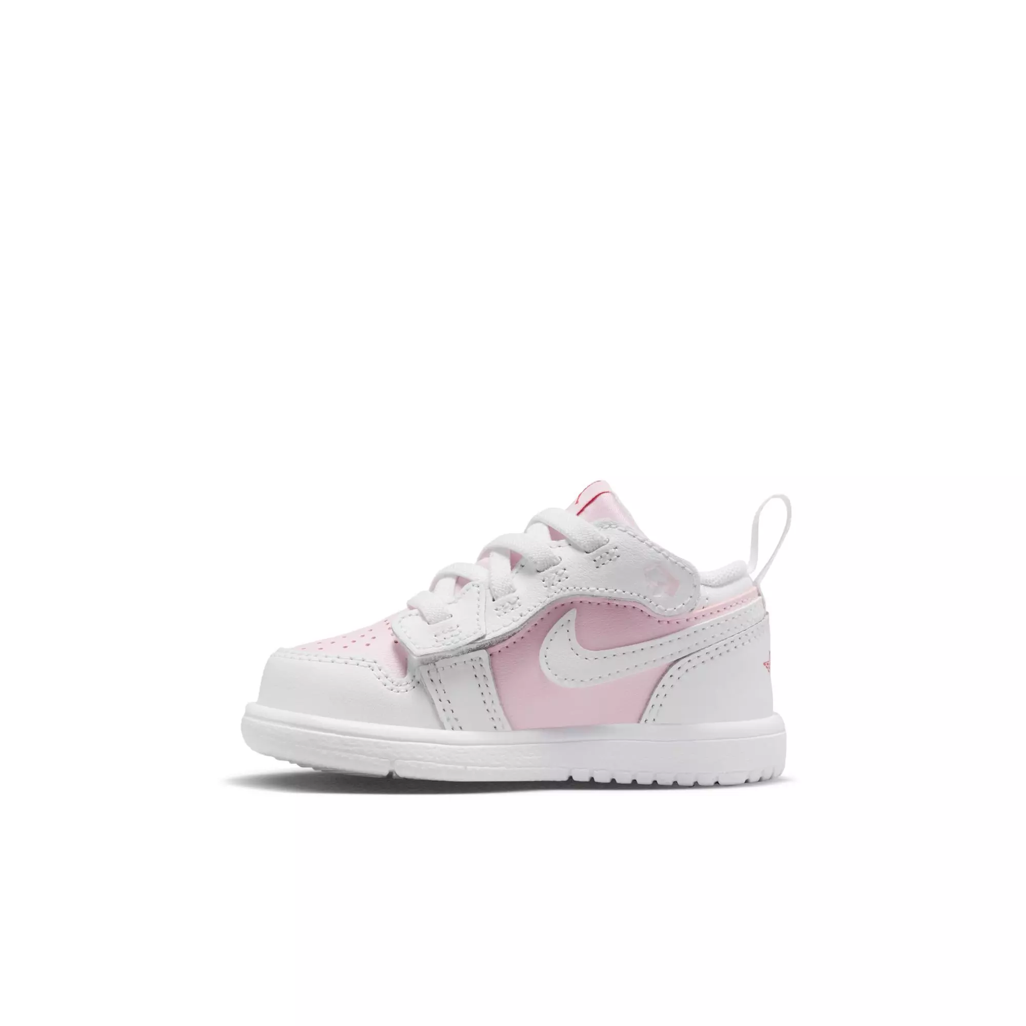 Jordan 1 Low Alt "Pink Foam/White/Fire Red" Toddler Girls' Shoe - WHITE/PINK