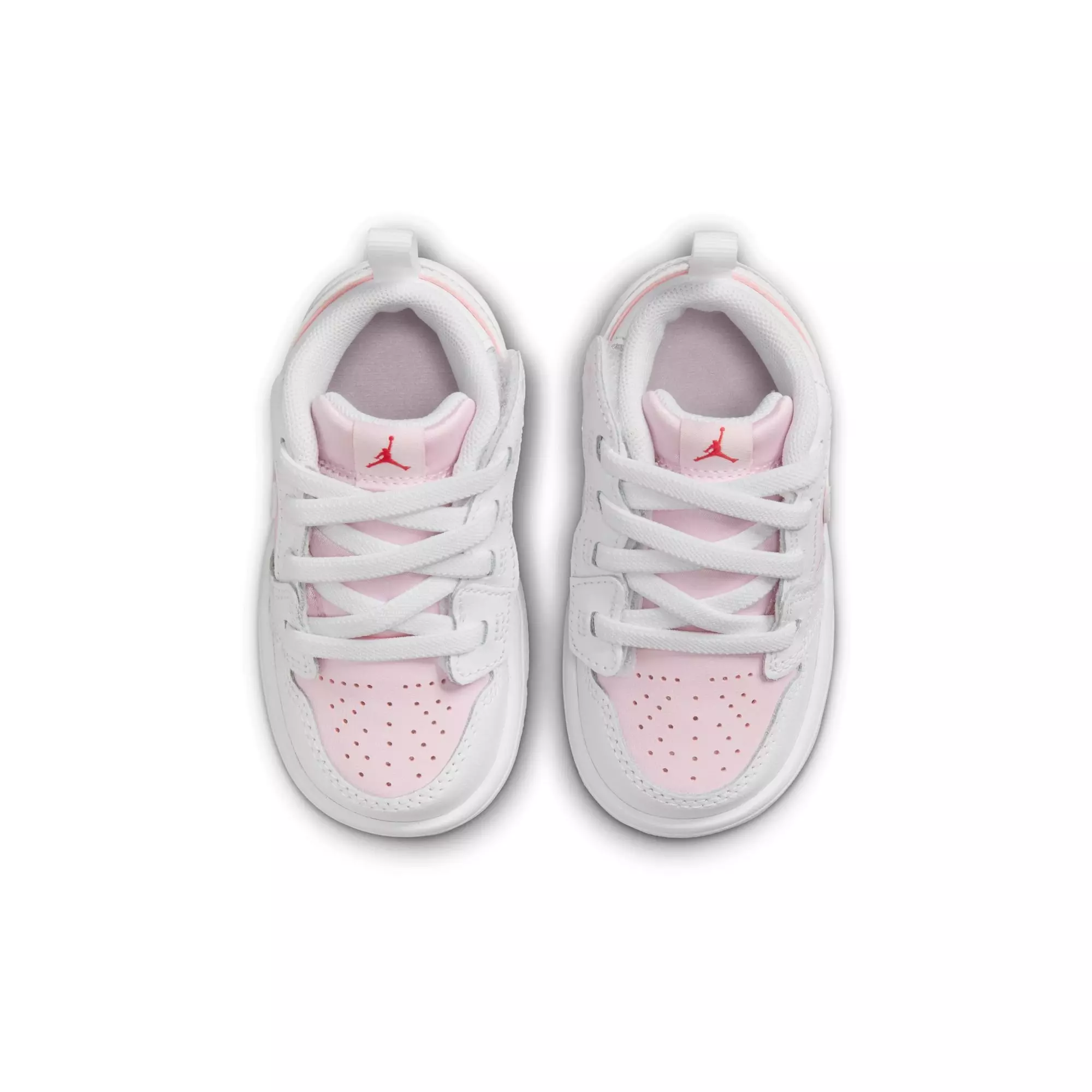 Jordan 1 Low Alt "Pink Foam/White/Fire Red" Toddler Girls' Shoe - WHITE/PINK